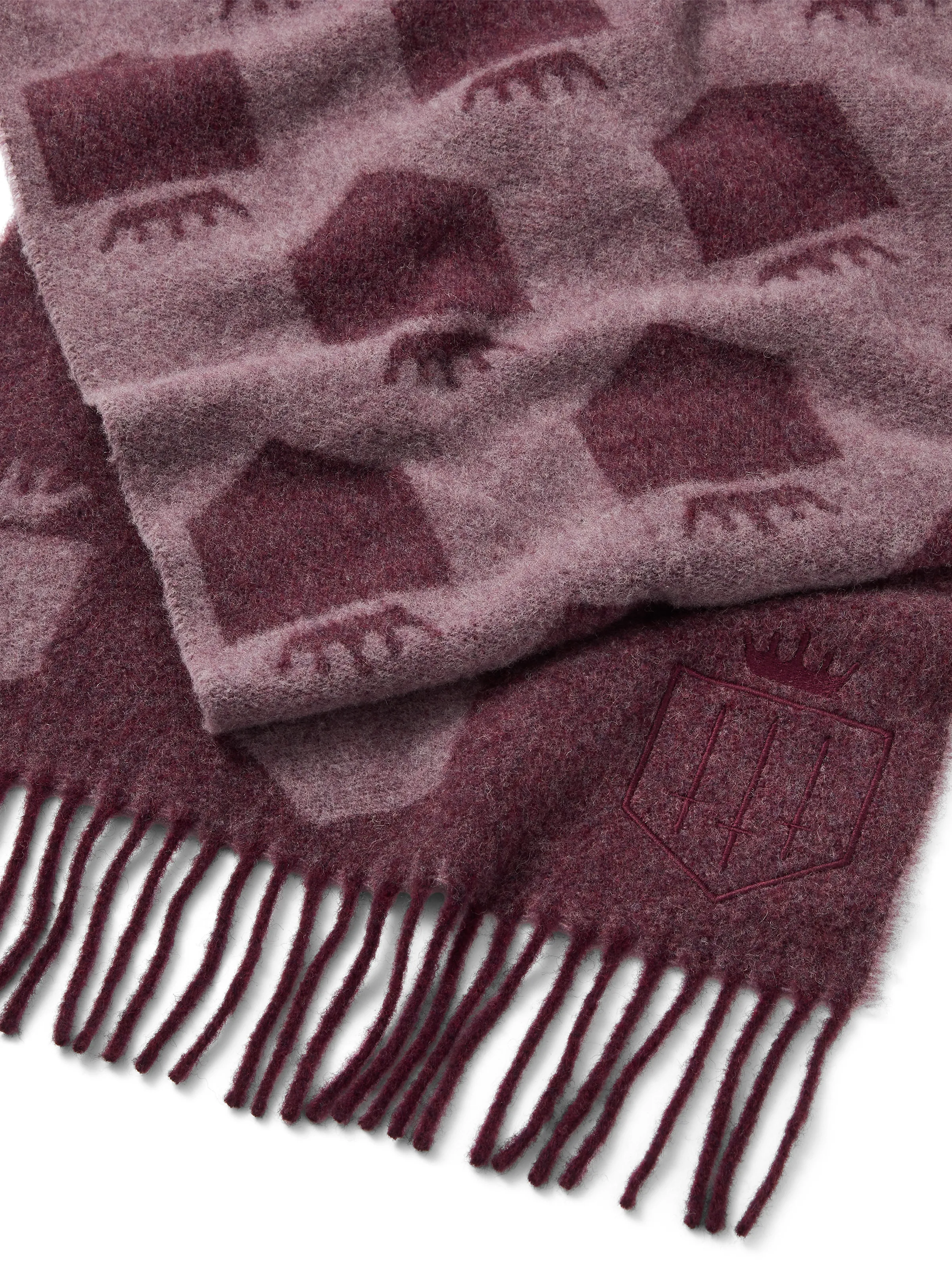Women's Signature Merino Scarf - Elderberry & Heather - Image 3