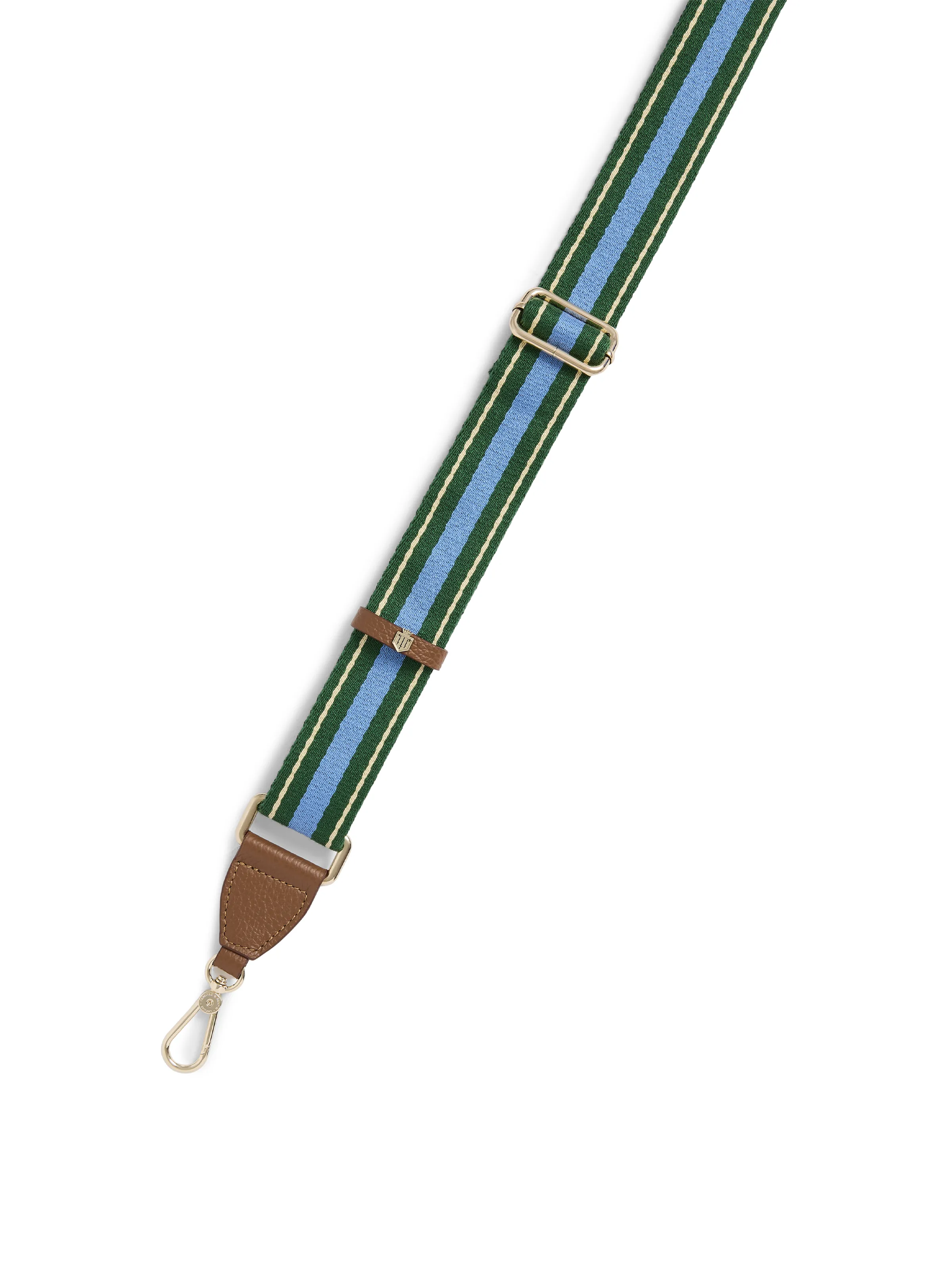 Signature Webbing Strap - Clover Green & Sky Blue - Image 3