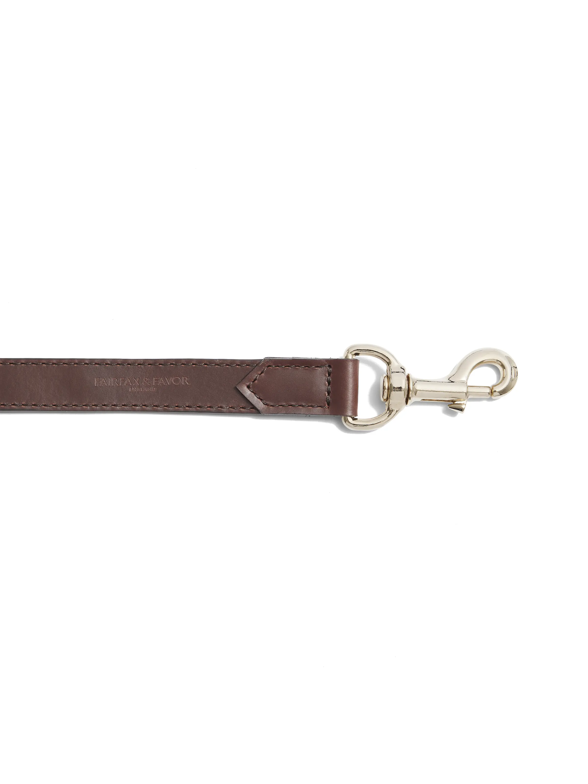 Fitzroy Wide Dog Lead - Tan Leather - Image 3