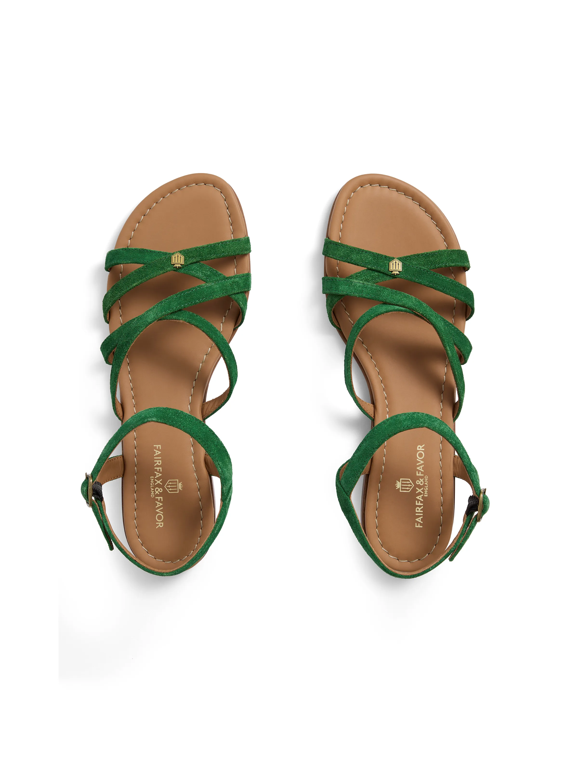 St Ives Sandal - Clover Green Suede - Image 4