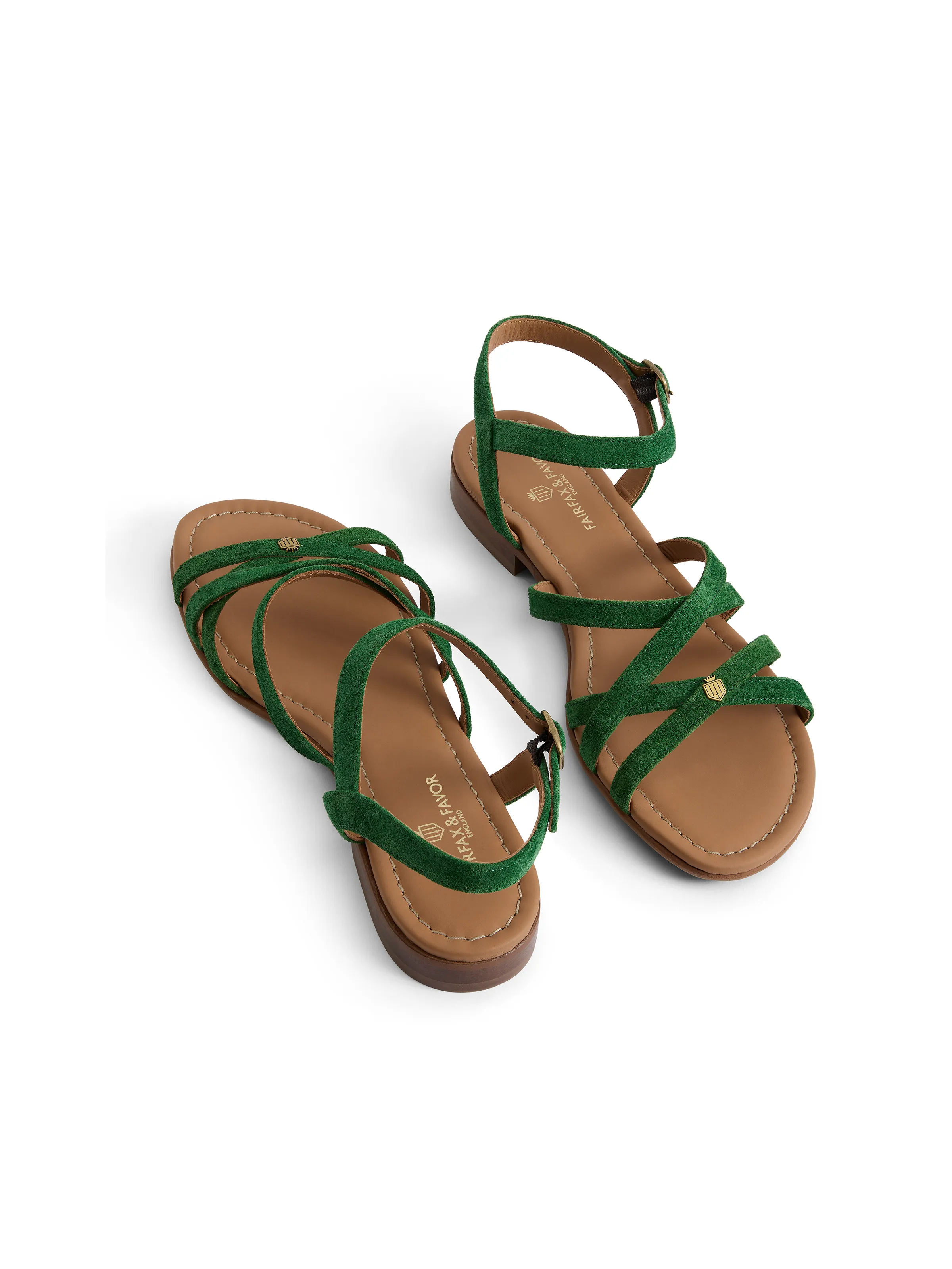 St Ives Sandal - Clover Green Suede - Image 5