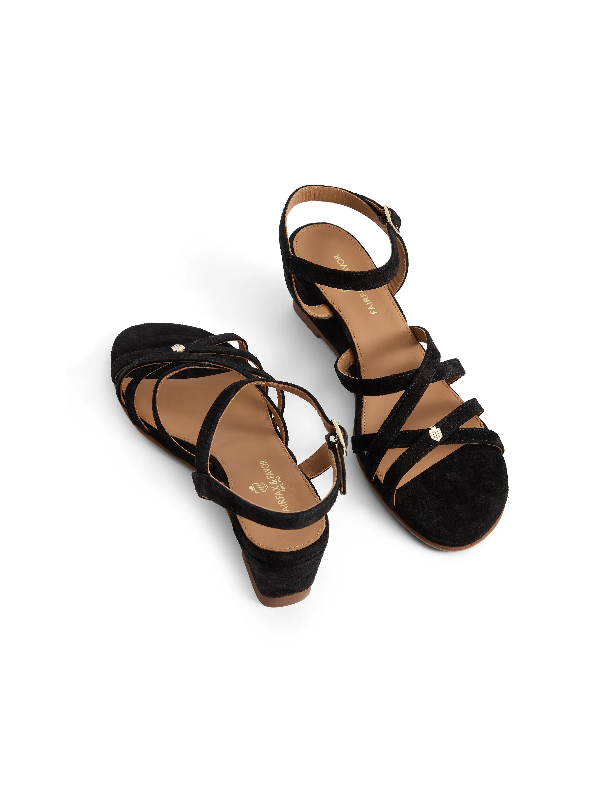 St Ives Wedge - Black Suede - Image 5