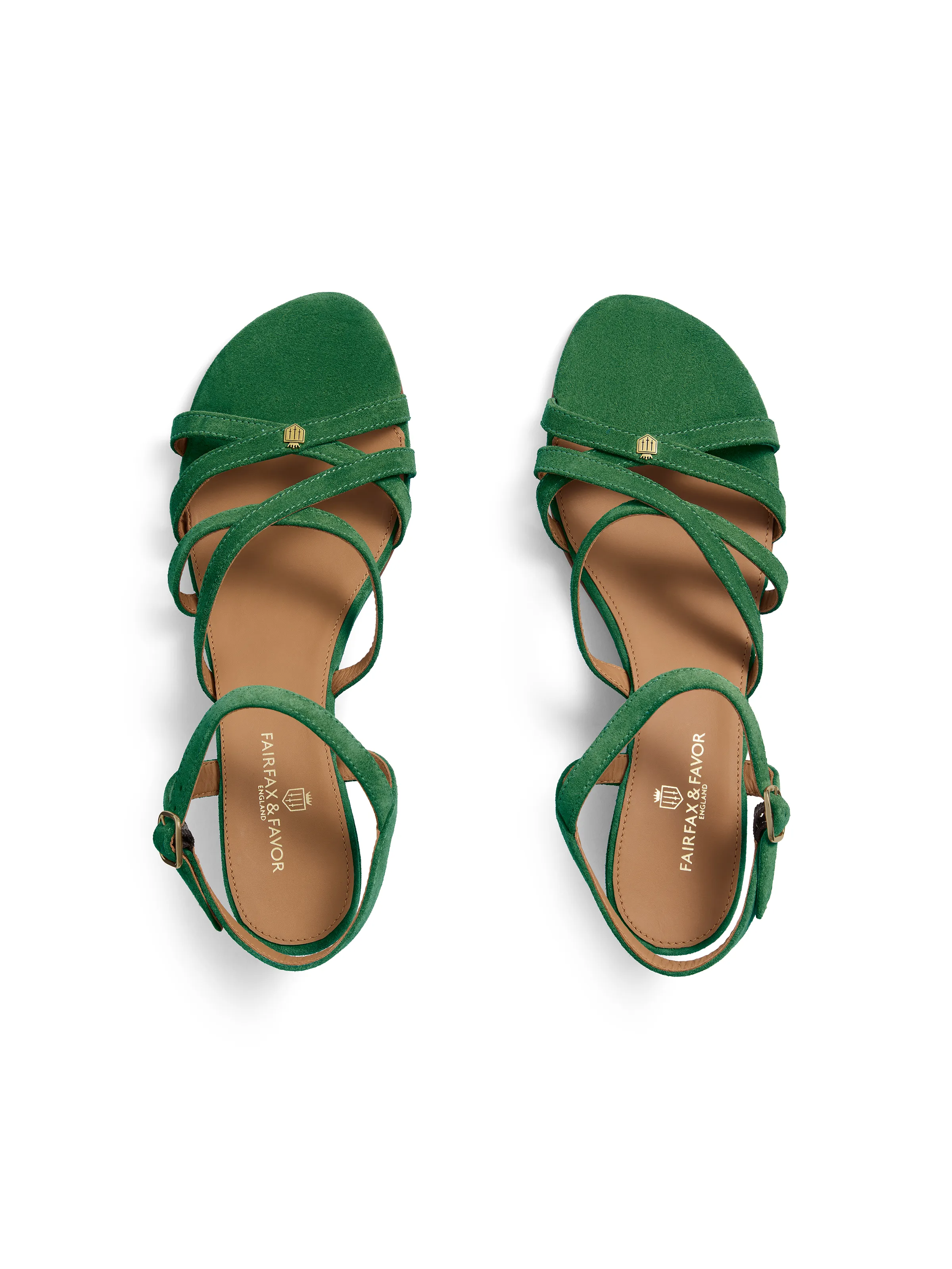 St Ives Wedge - Clover Green Suede - Image 4