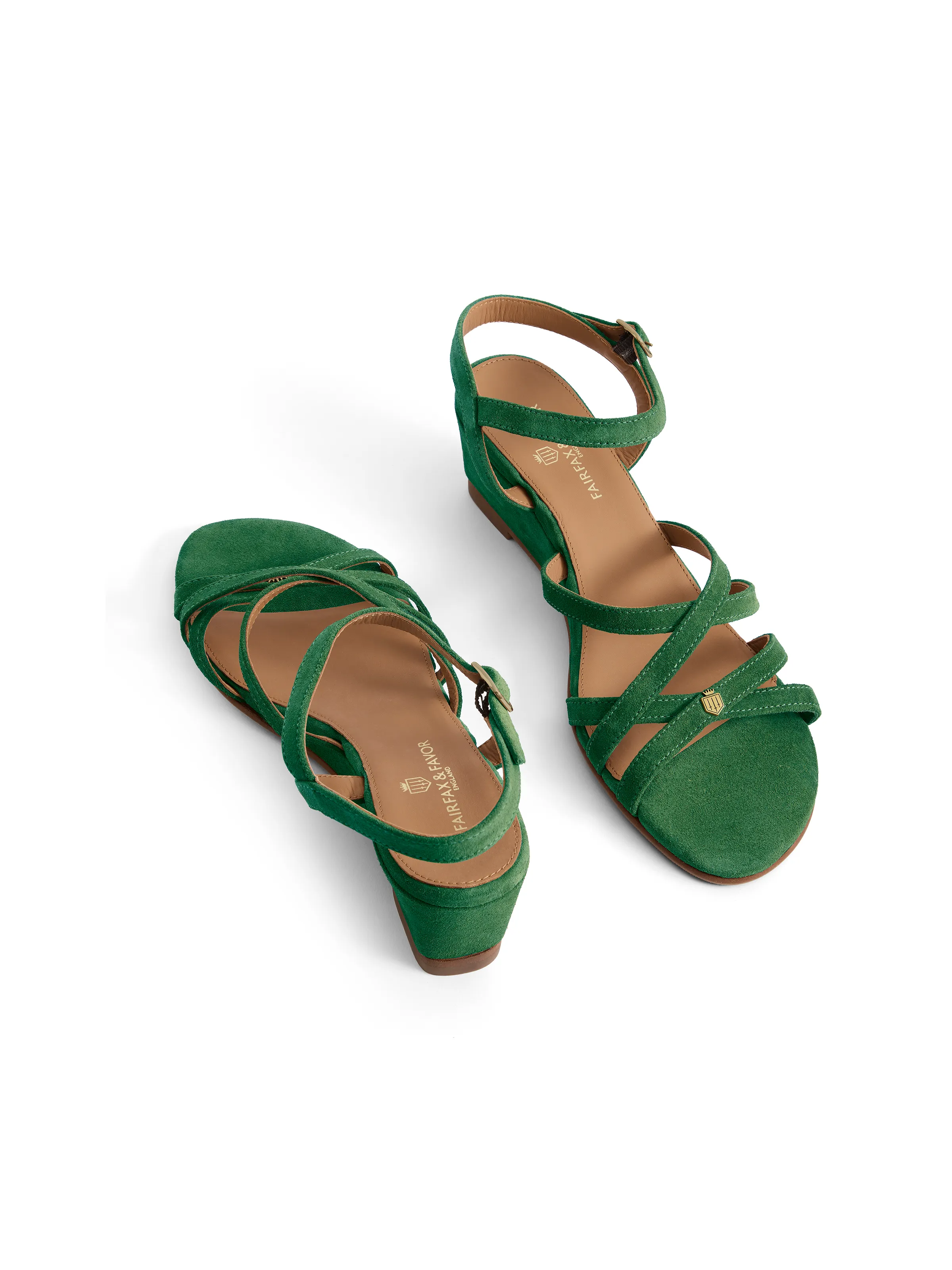 St Ives Wedge - Clover Green Suede - Image 5