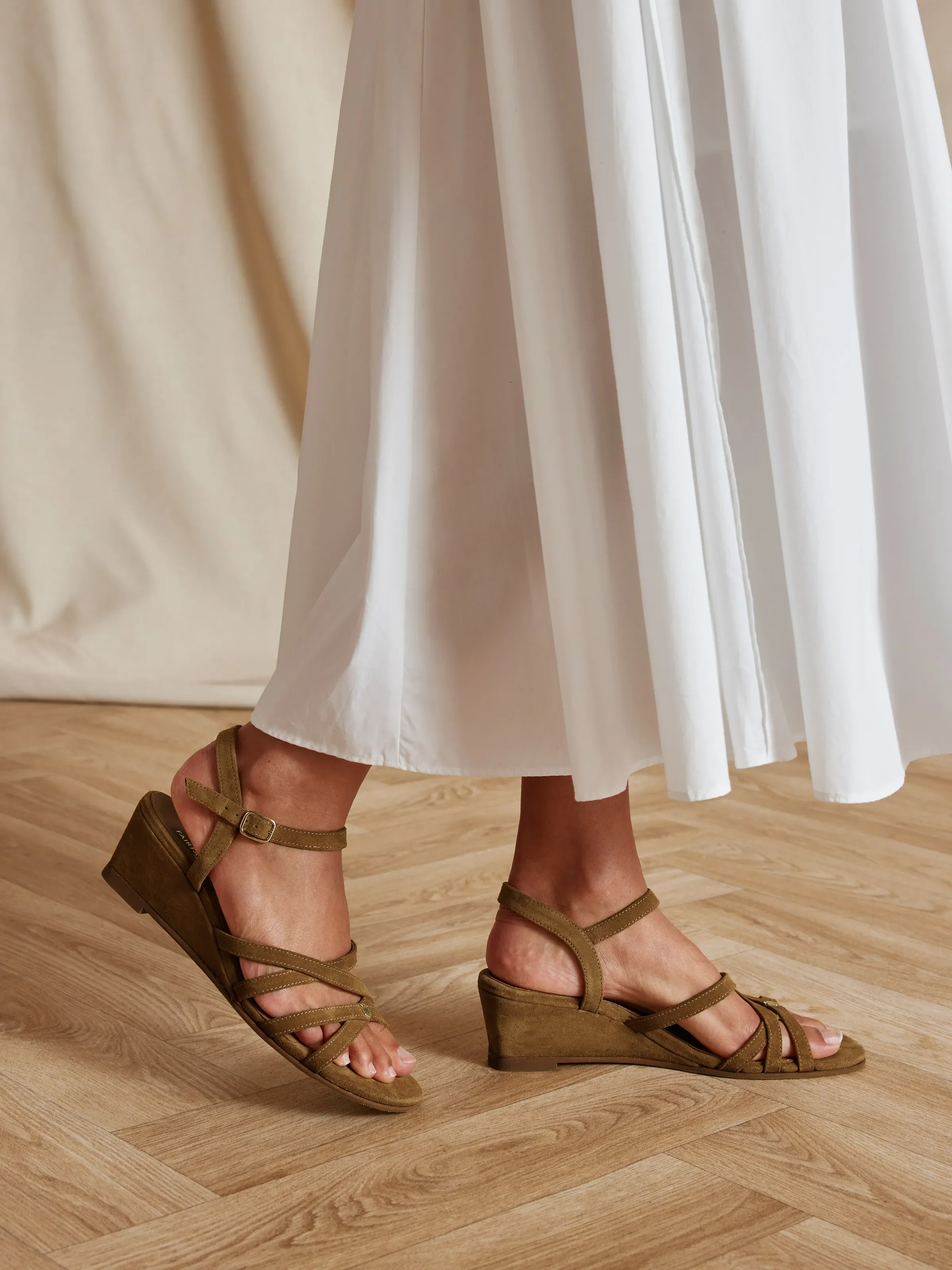 St Ives Wedge - Tan Suede - Image 3