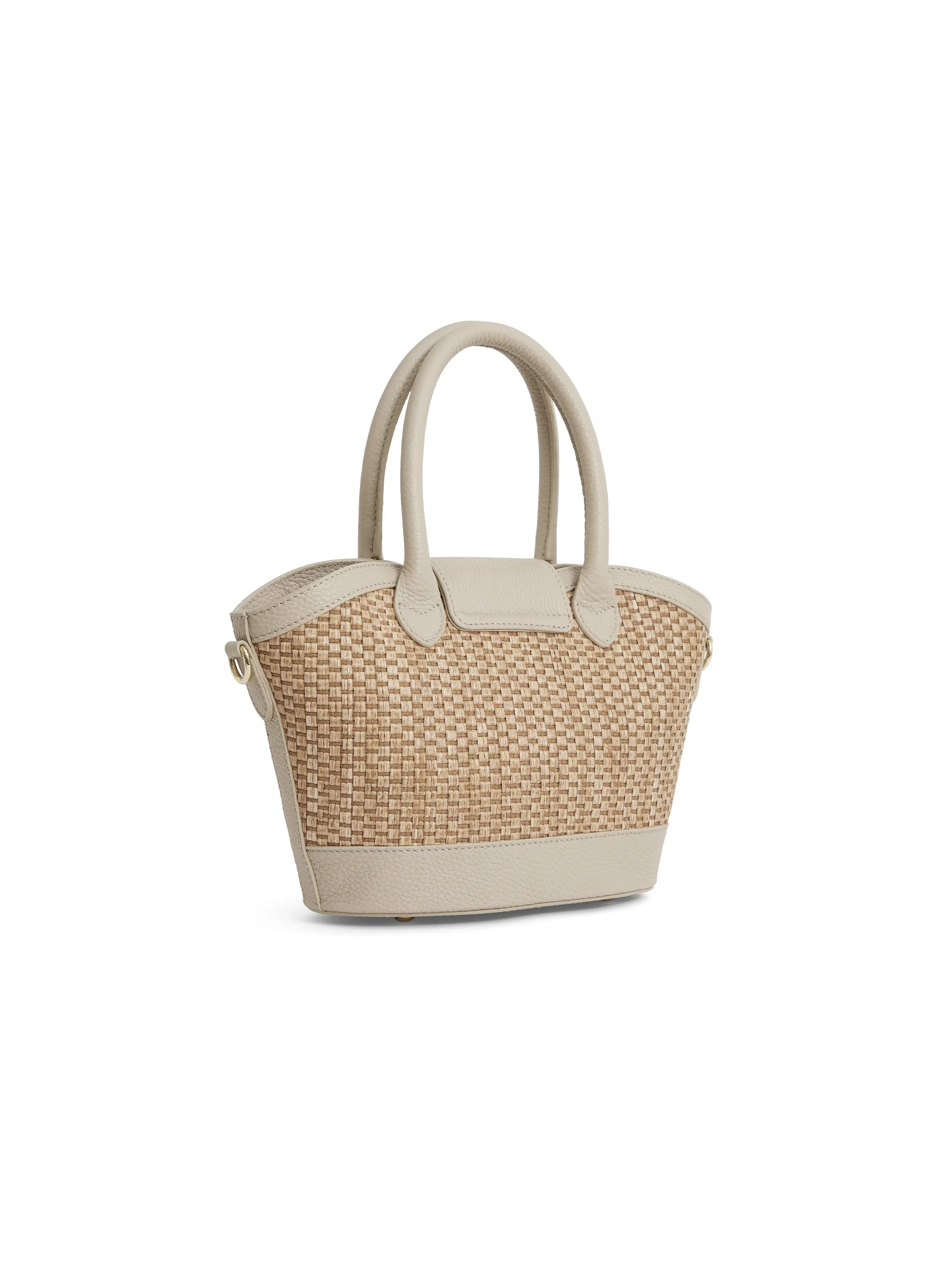 Mini Windsor Basket Bag - Stone Leather - Image 3