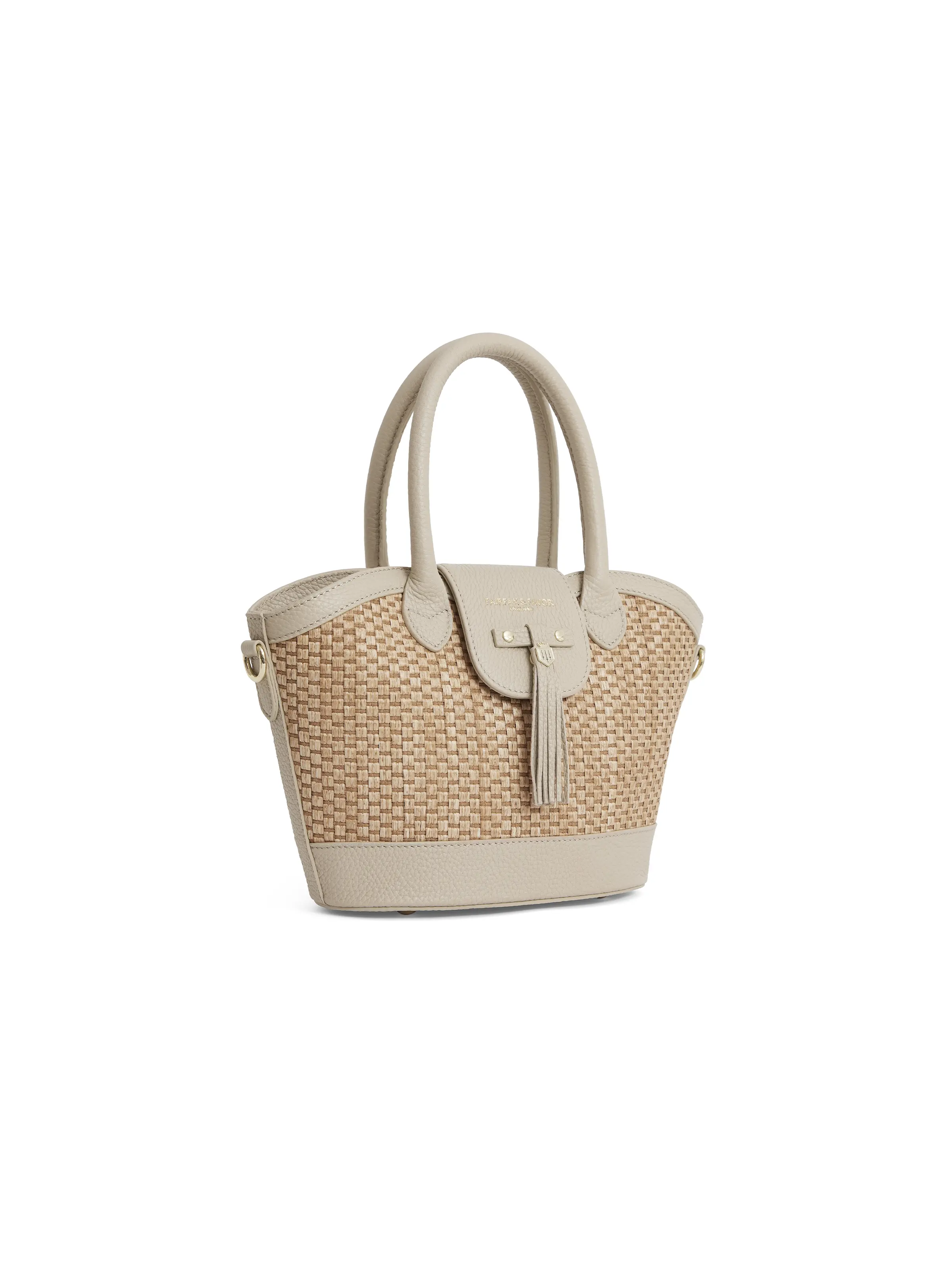 Mini Windsor Basket Bag - Stone Leather - Image 4