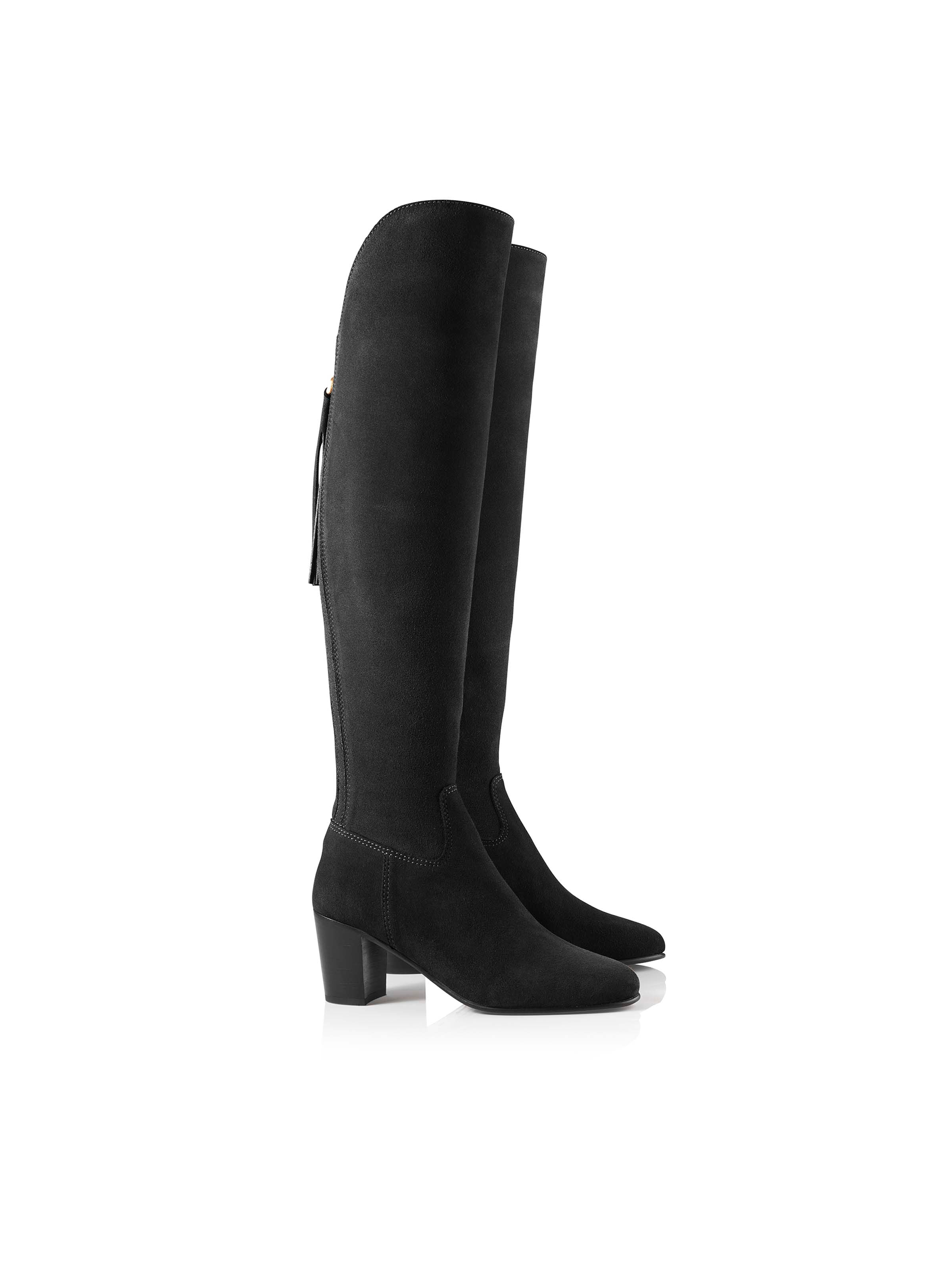 Heeled Amira - Black Suede - Image 3