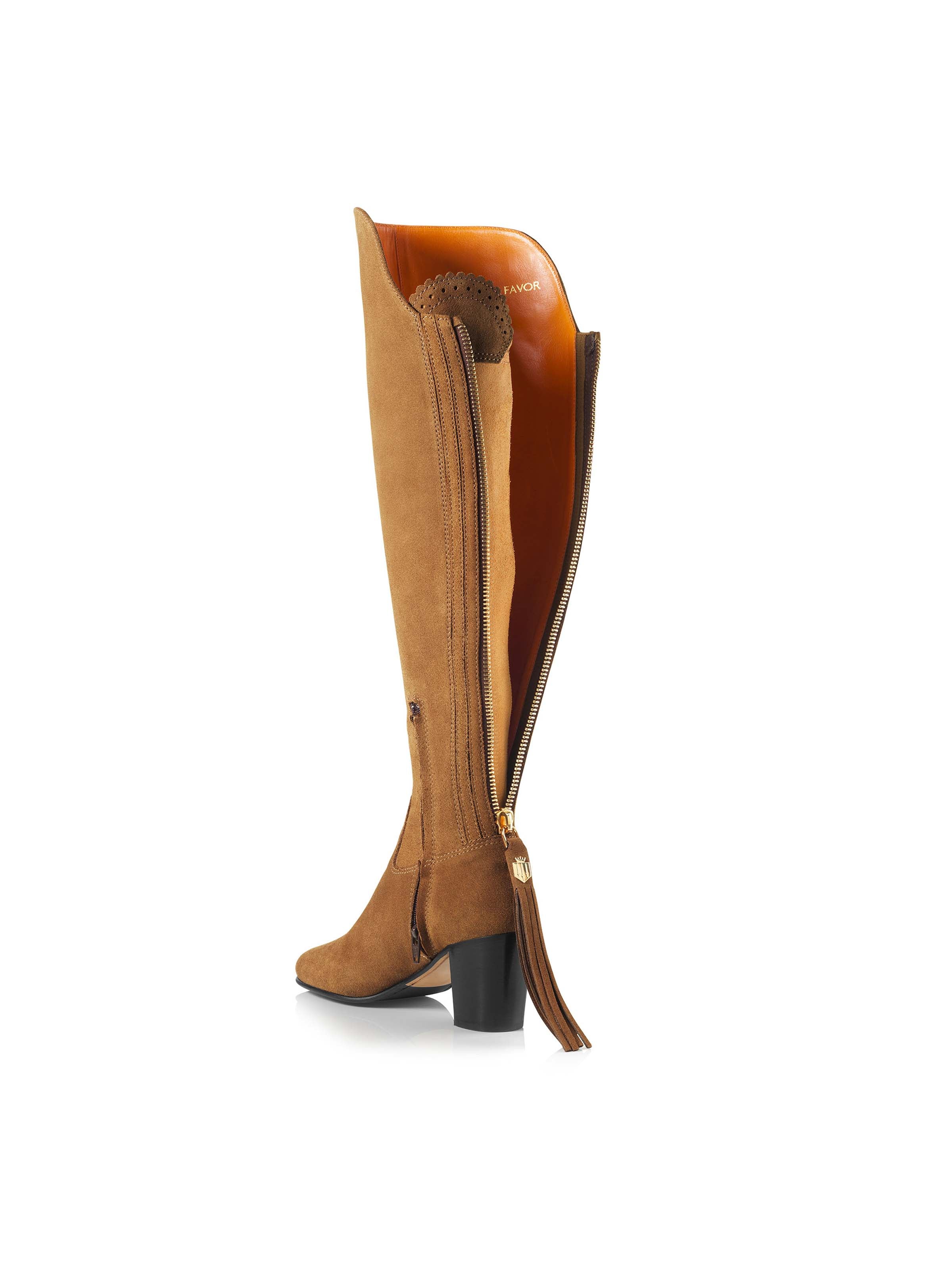 Heeled Amira - Tan Suede - Image 3