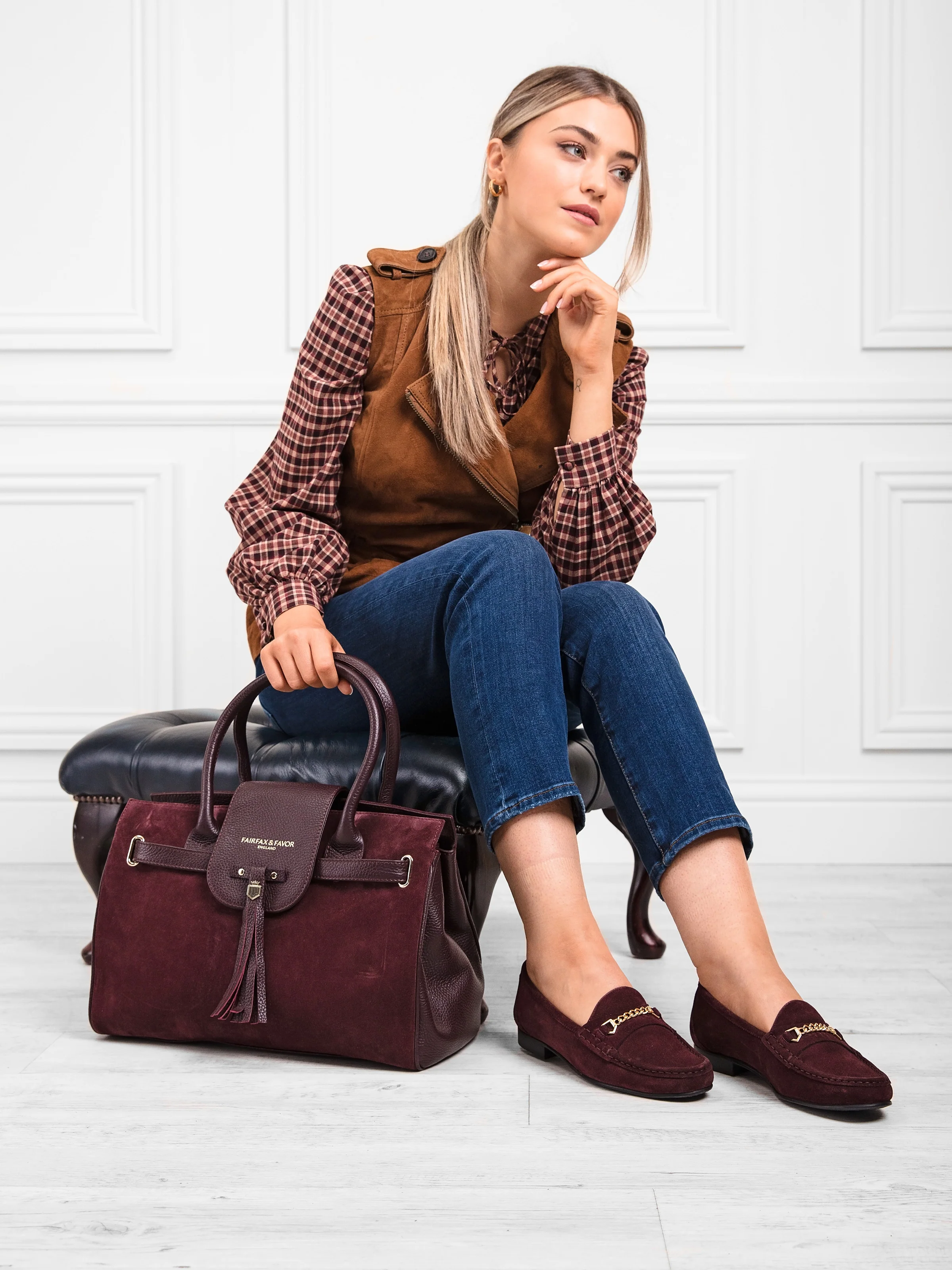 Apsley - Plum Suede - Image 6