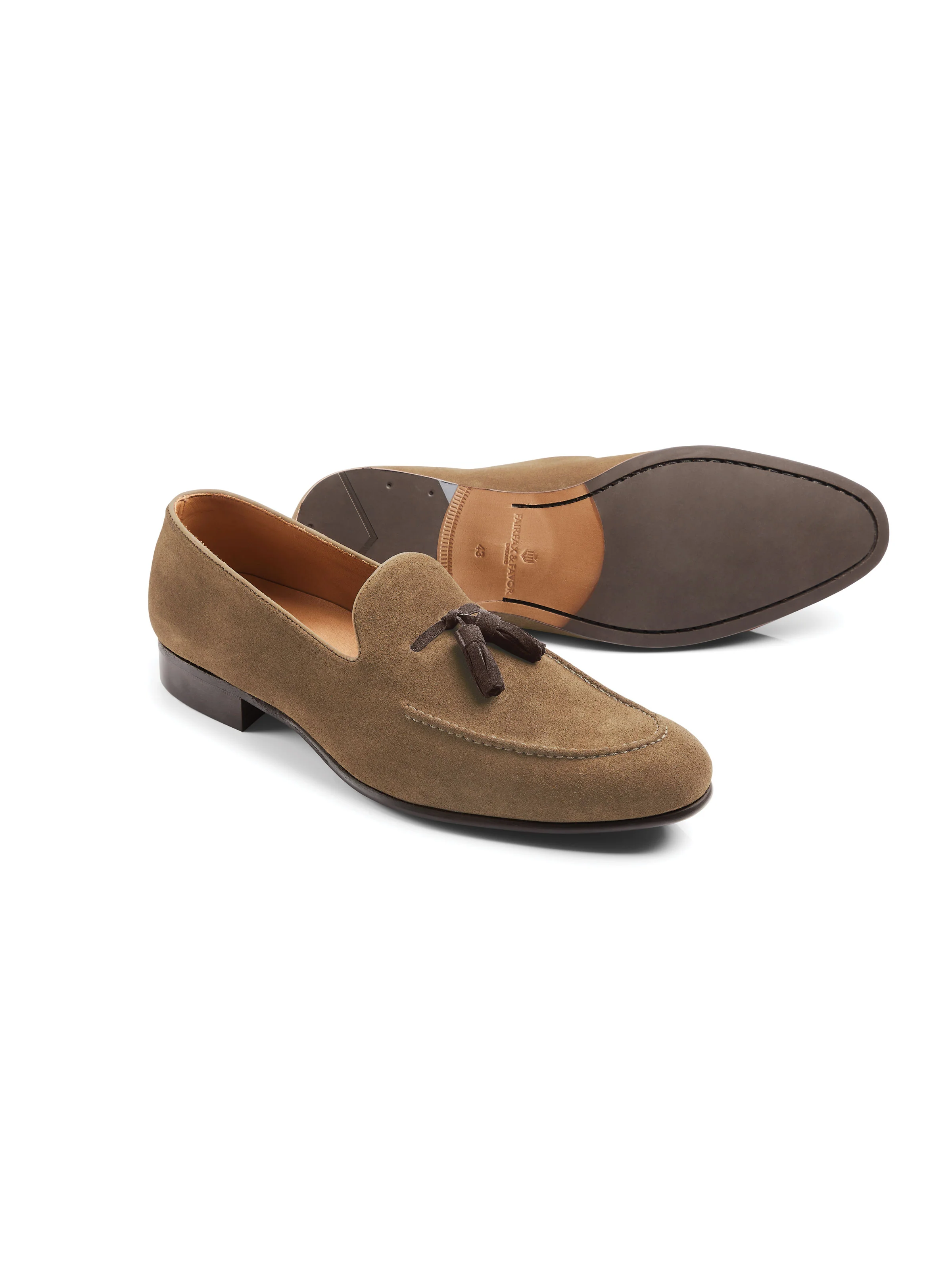 Bedingfeld - Taupe & Chocolate Suede - Image 5