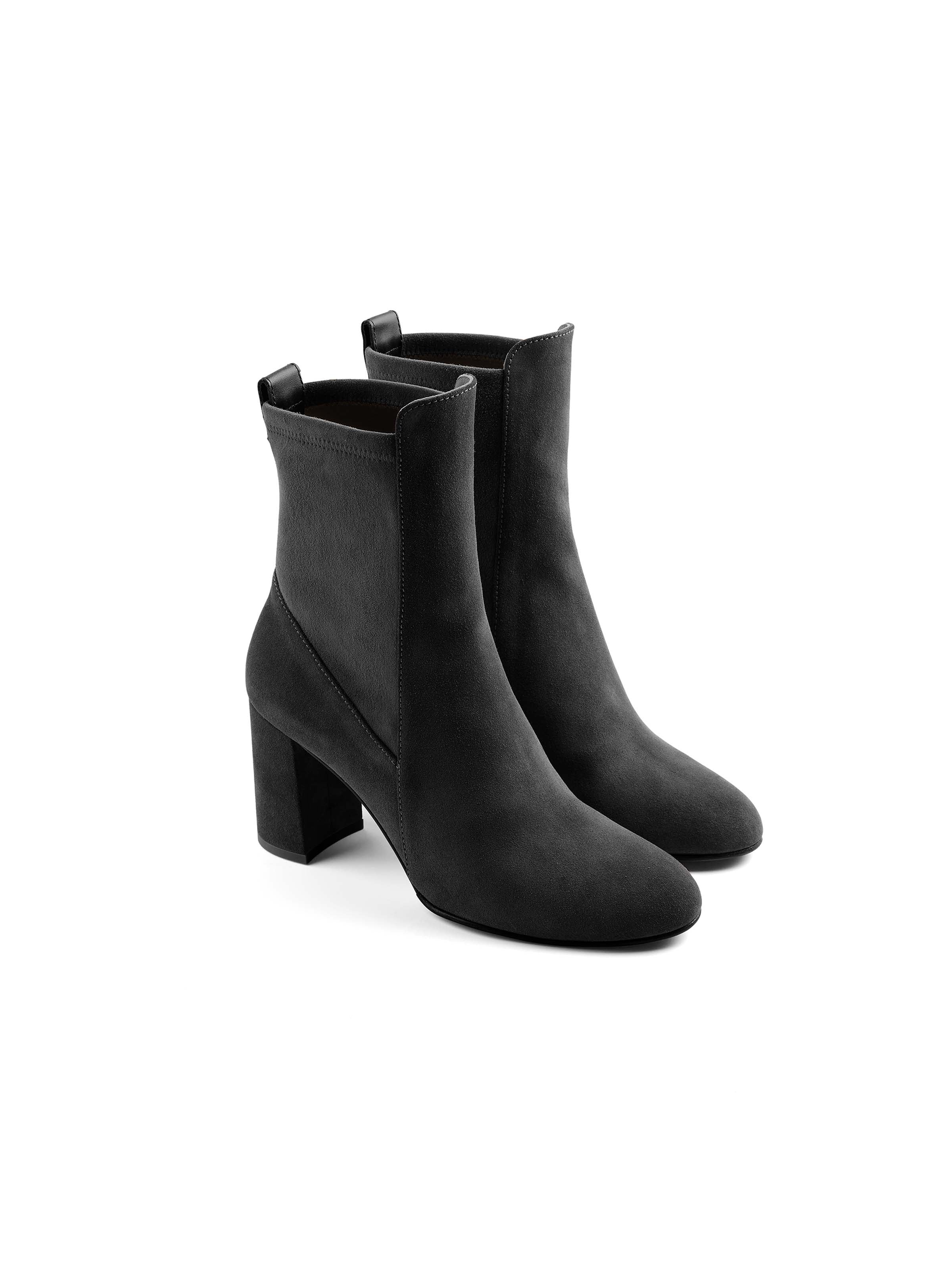 Heeled Belgravia Ankle - Black Suede - Image 3