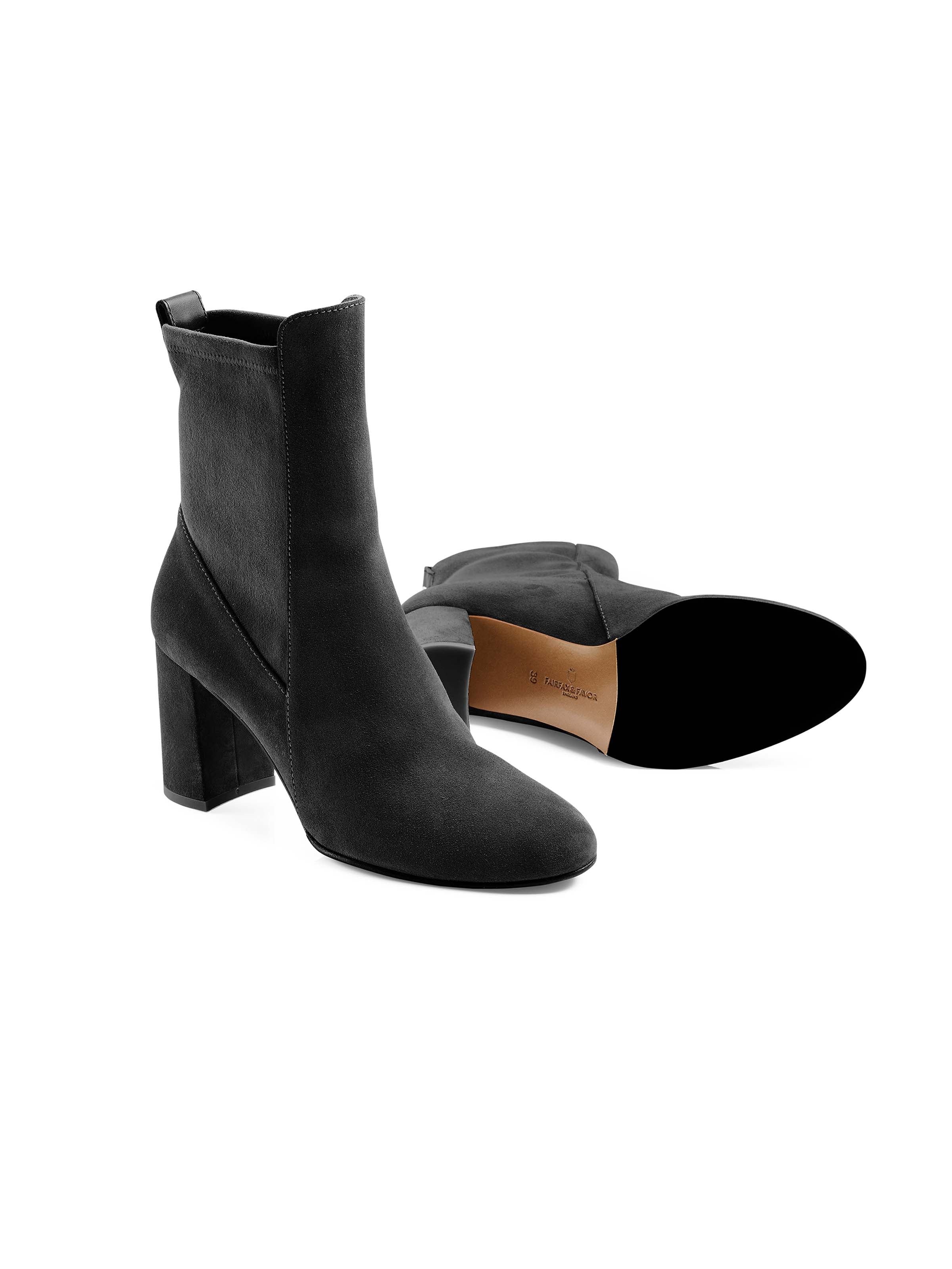 Heeled Belgravia Ankle - Black Suede - Image 4