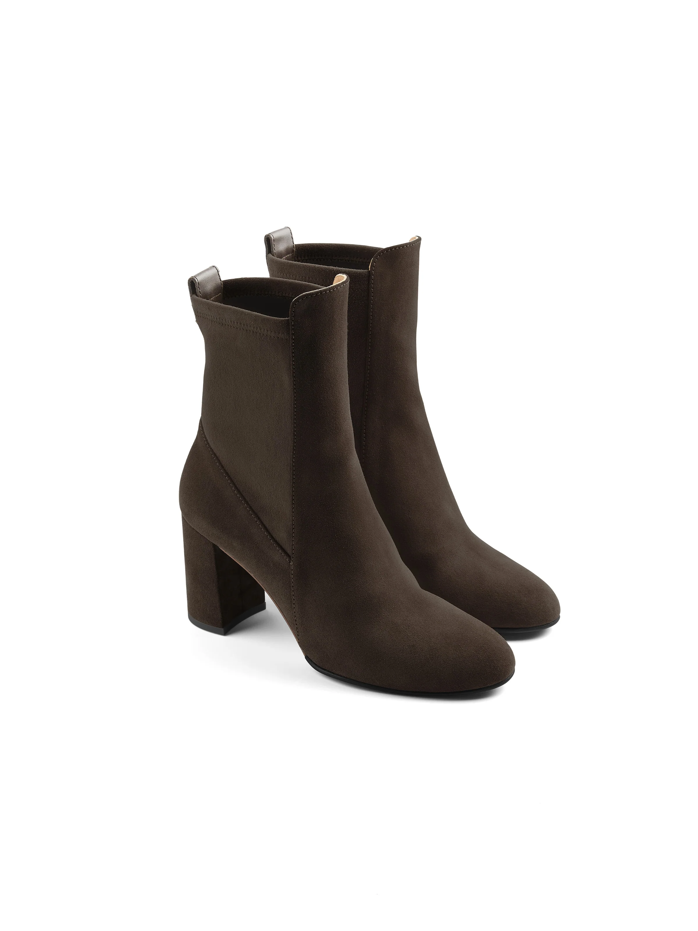 Heeled Belgravia Ankle - Chocolate Suede - Image 3