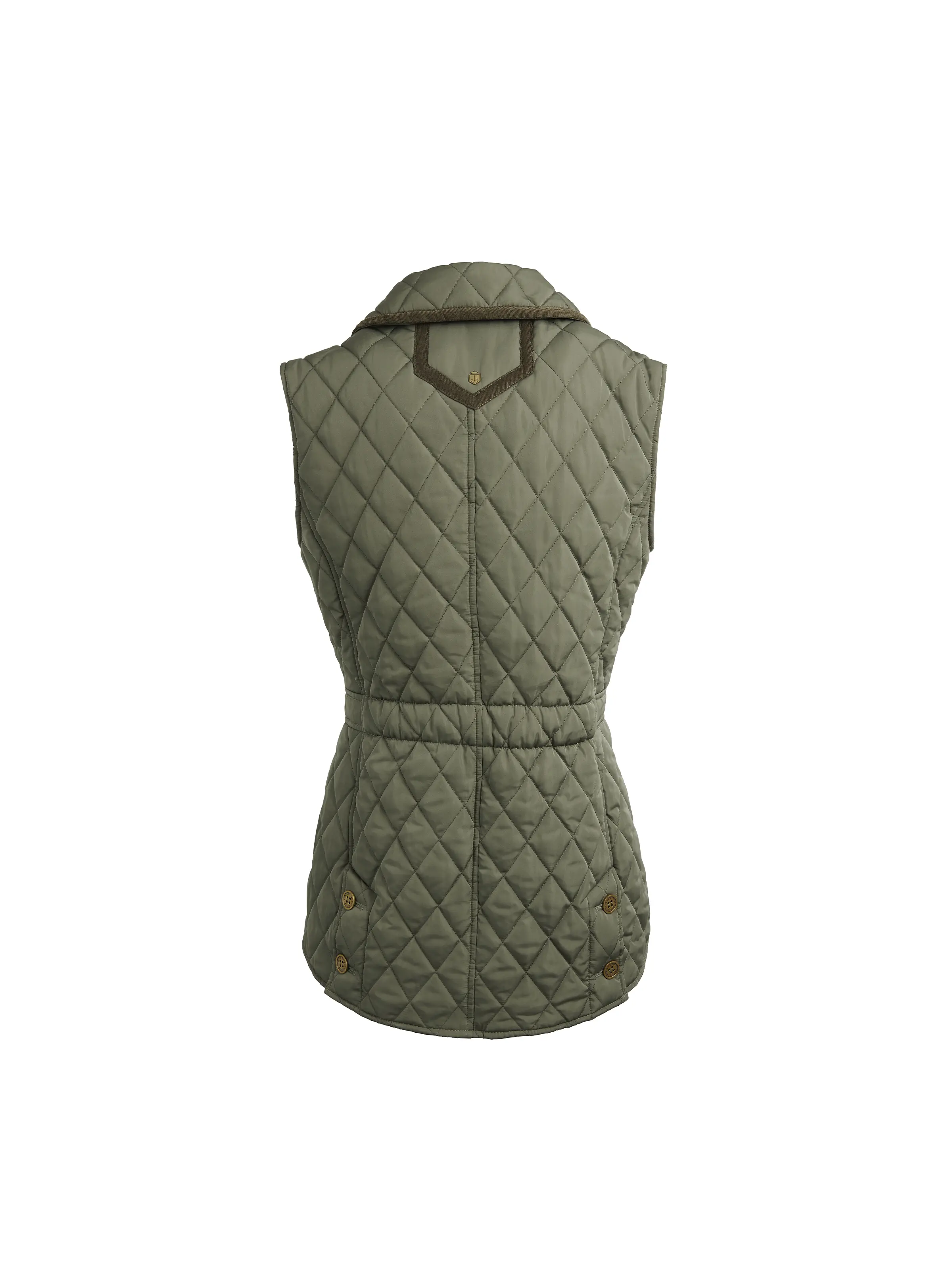 Bella Quilted Gilet - Sage - Image 3