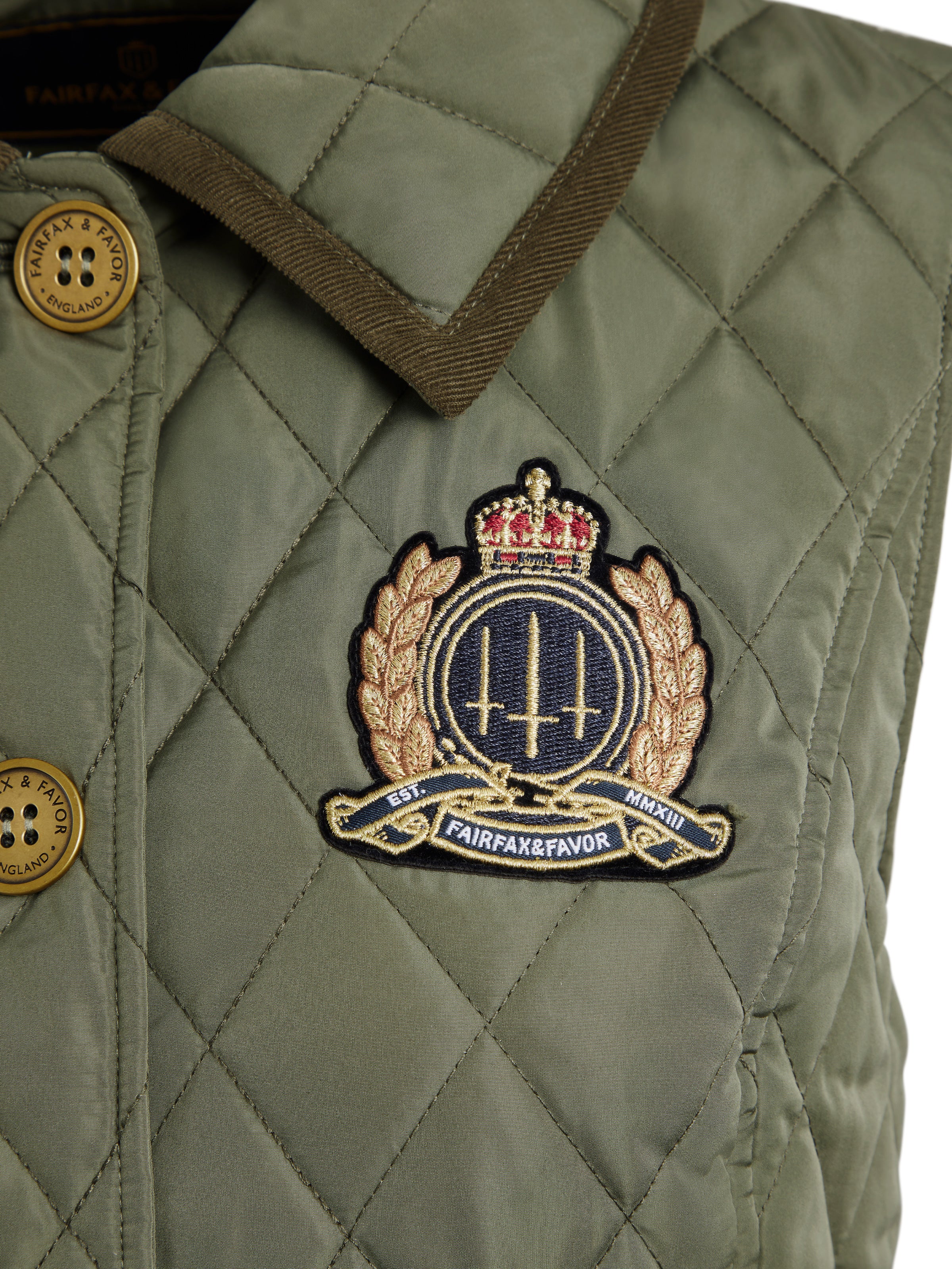 Bella Quilted Gilet - Sage - Image 5
