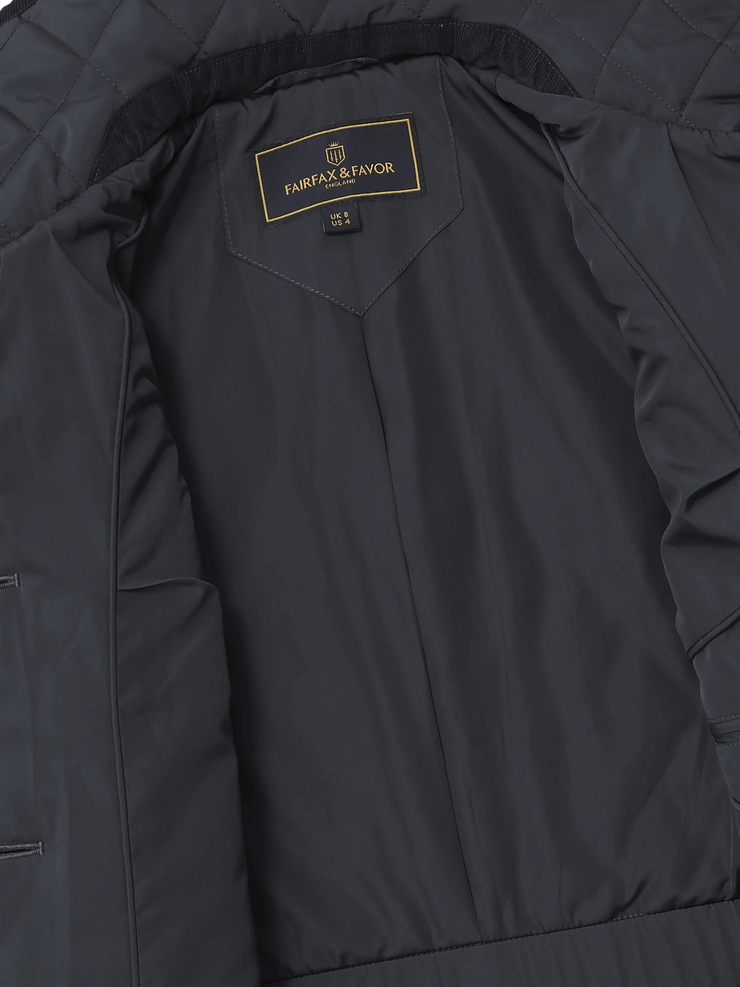 Bella Quilted Jacket - Navy - Image 4