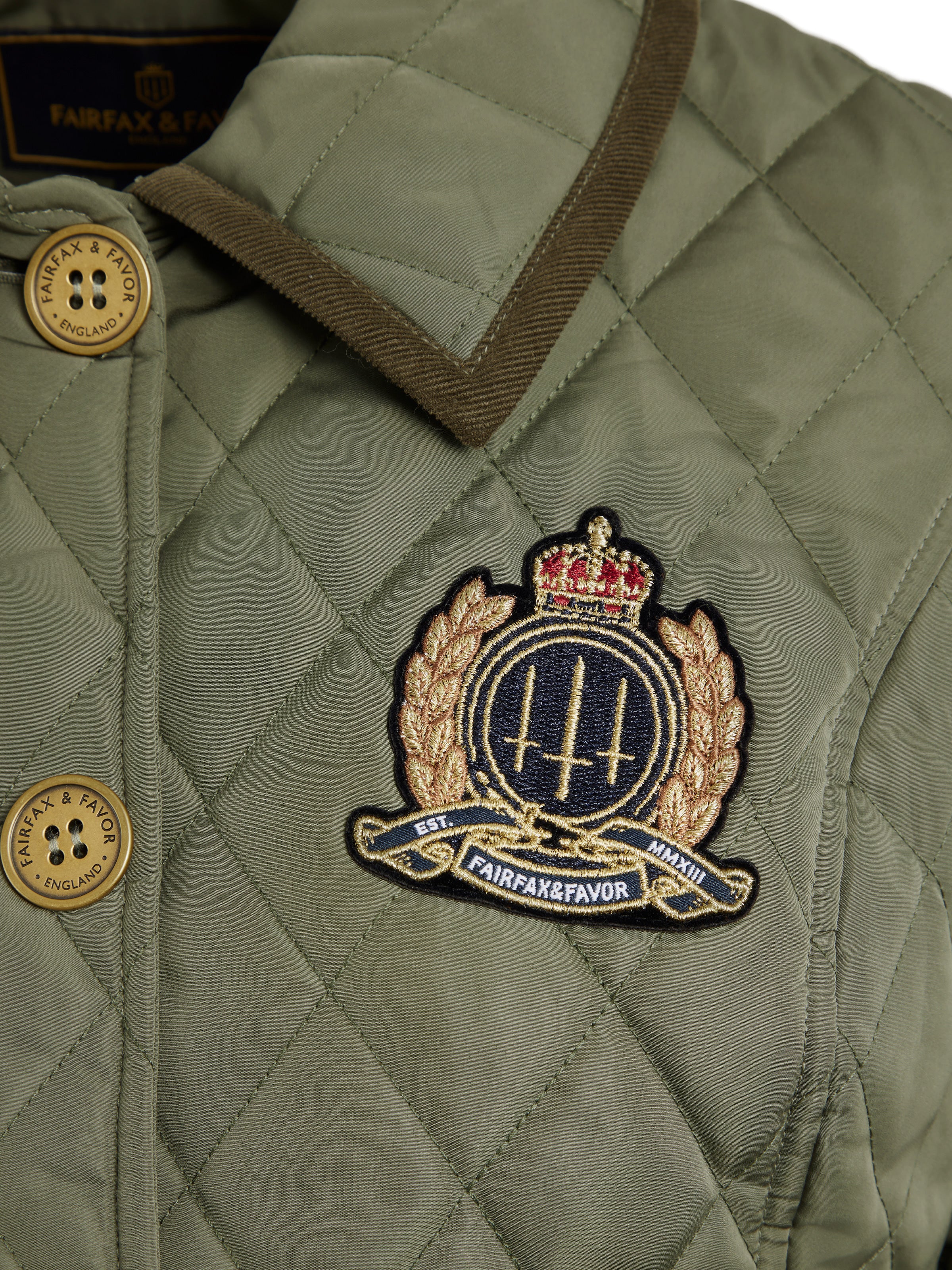 Bella Quilted Jacket - Sage - Image 5