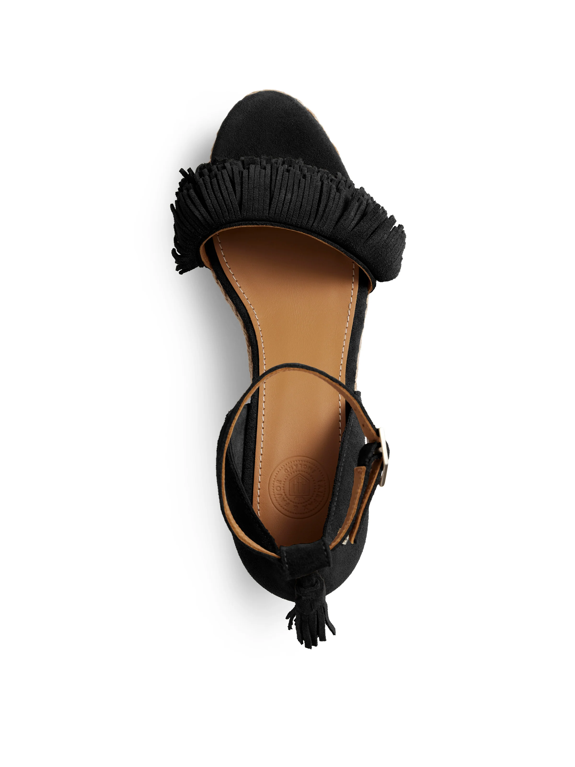 Capri Wedge - Black Suede - Image 3