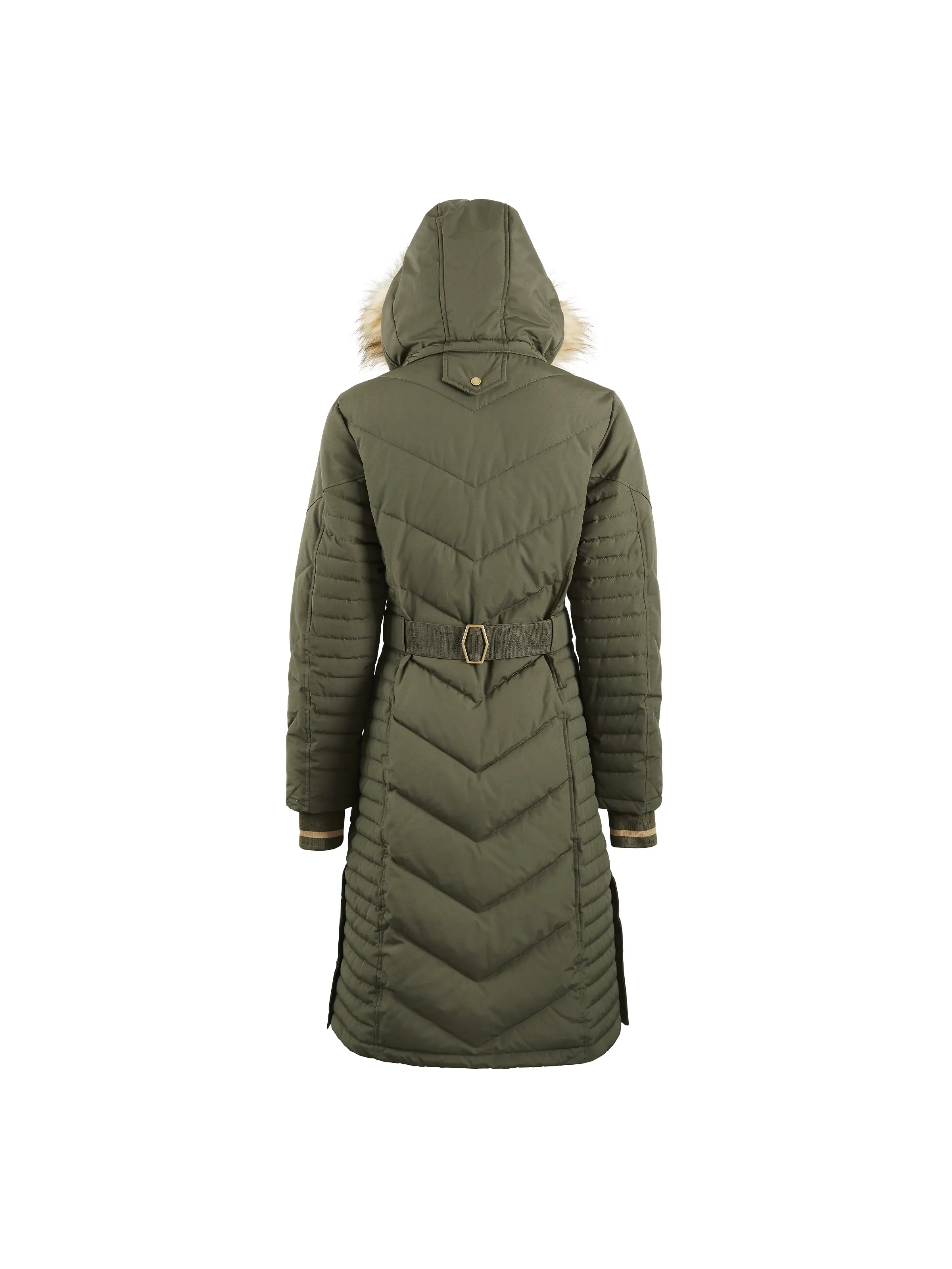 Charlotte Longline Coat - Khaki - Image 3