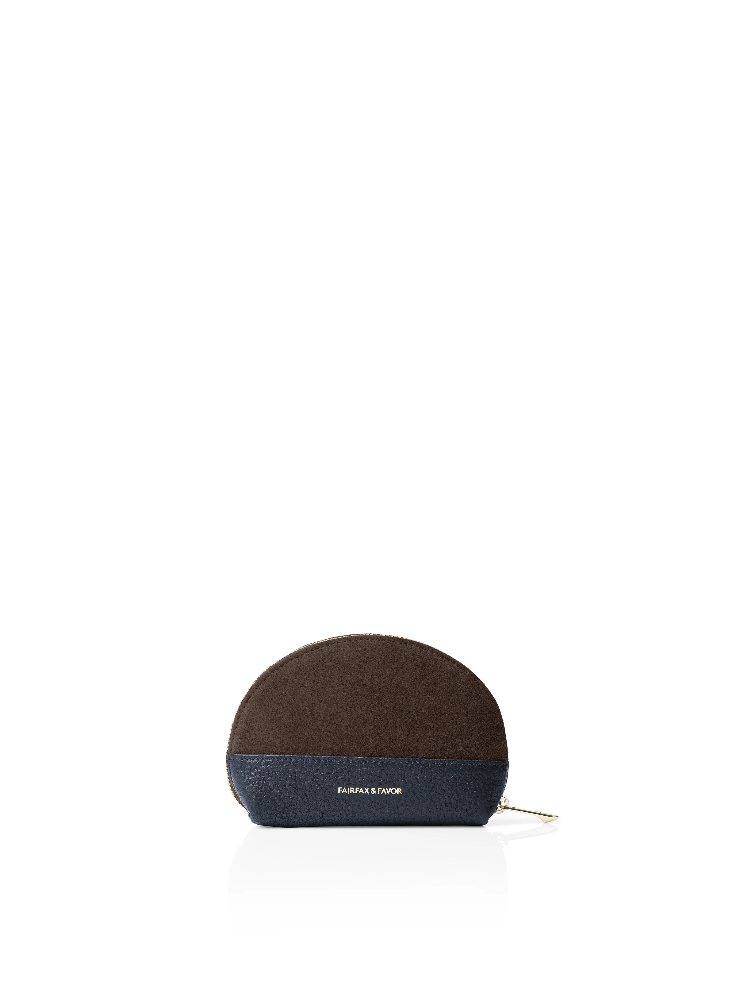 Chiltern Coin Purse - Chocolate & Navy - Image 4