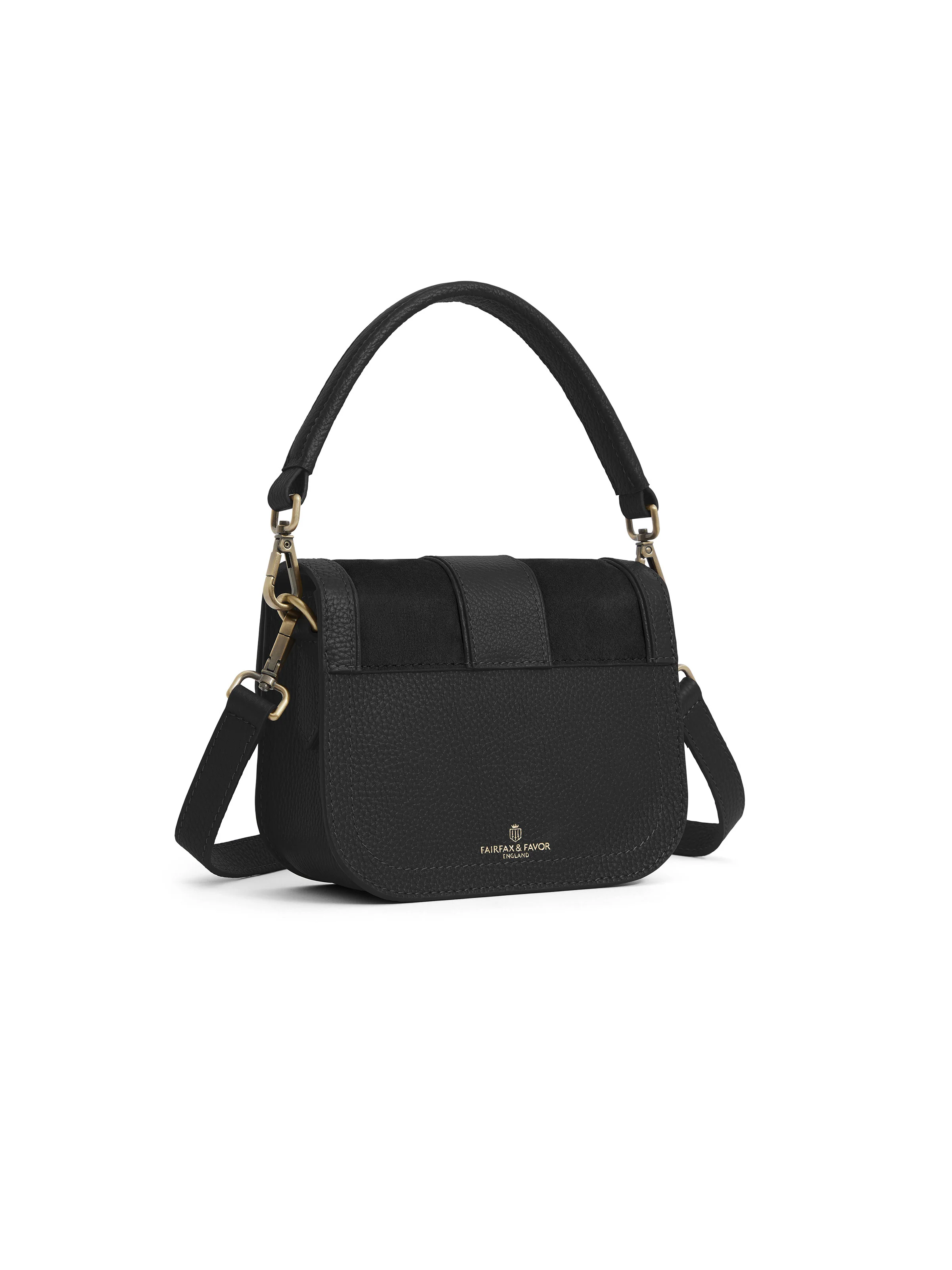 Clarence Handbag - Black Suede - Image 3