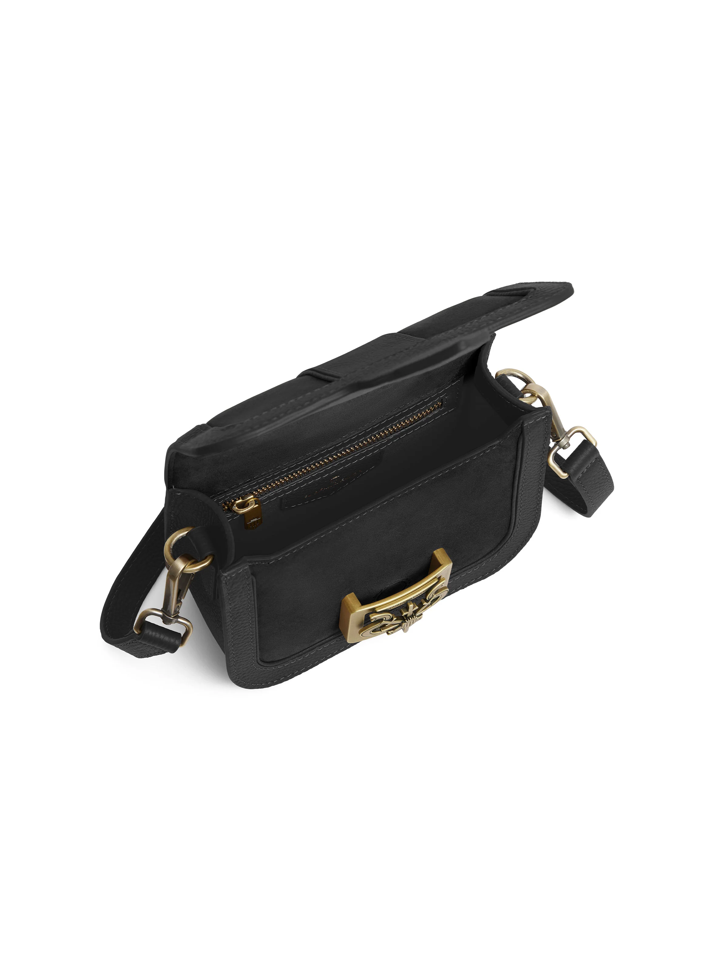 Clarence Handbag - Black Suede - Image 4