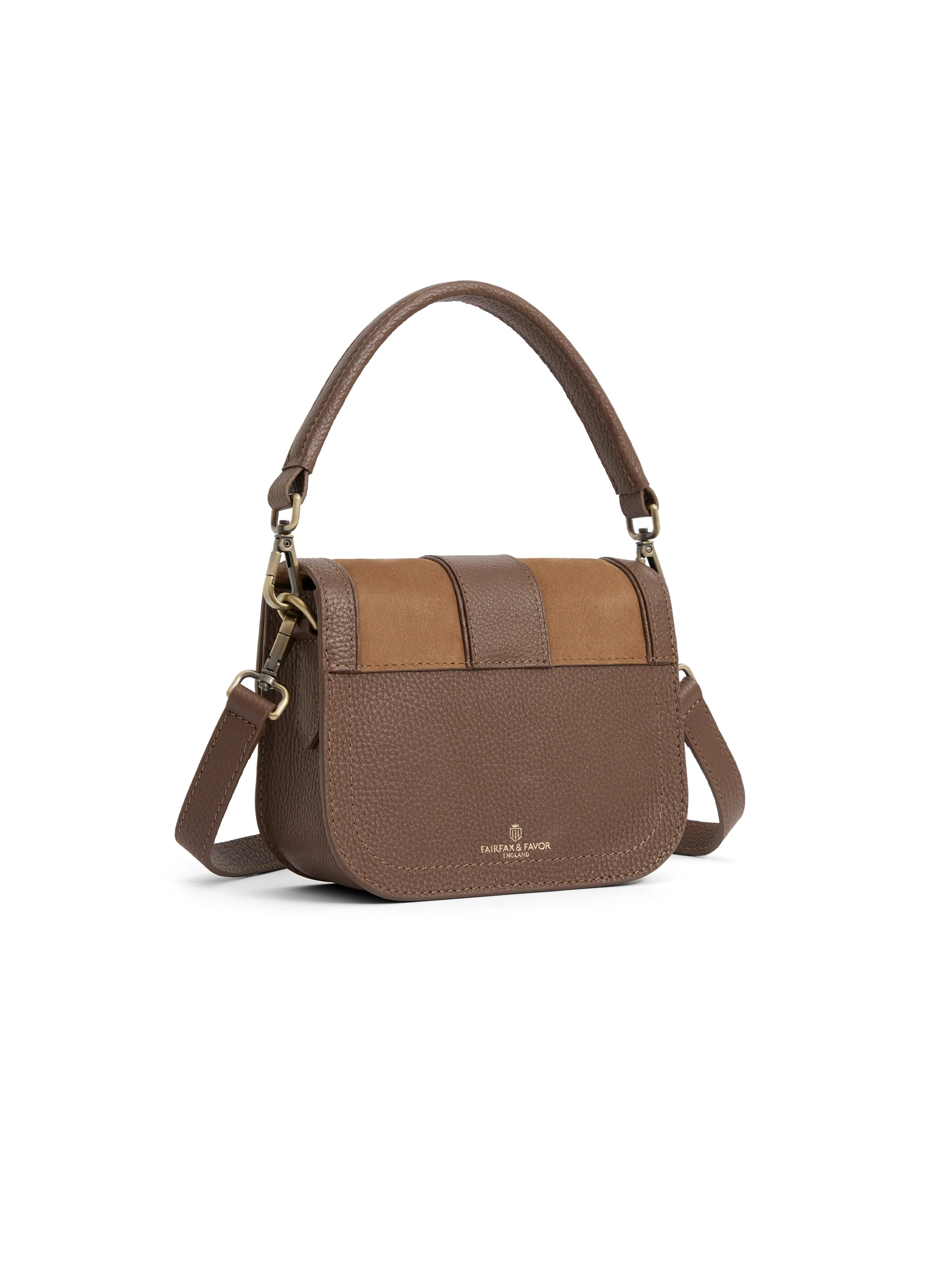 Clarence Handbag - Tan Suede - Image 3