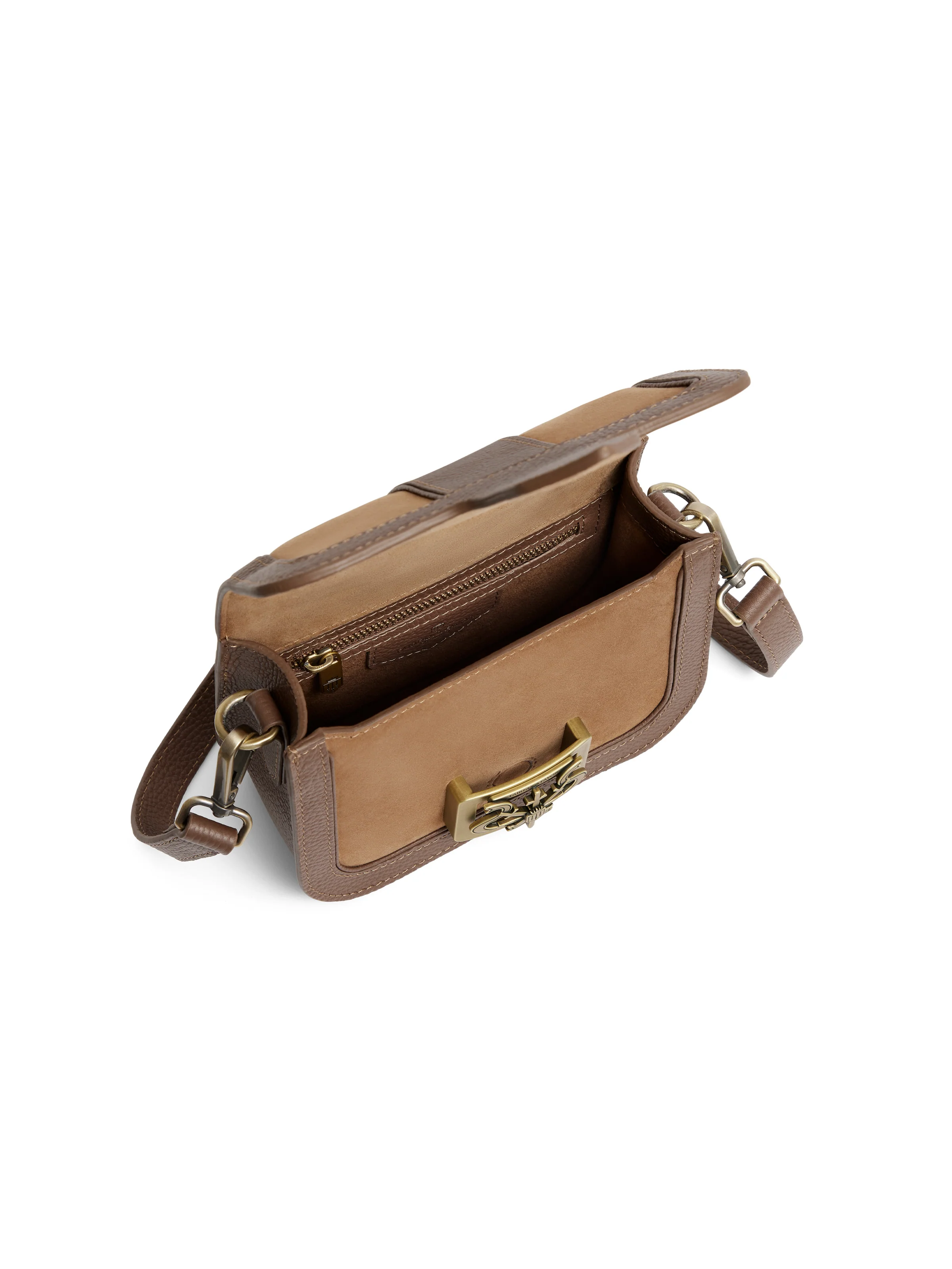 Clarence Handbag - Tan Suede - Image 4
