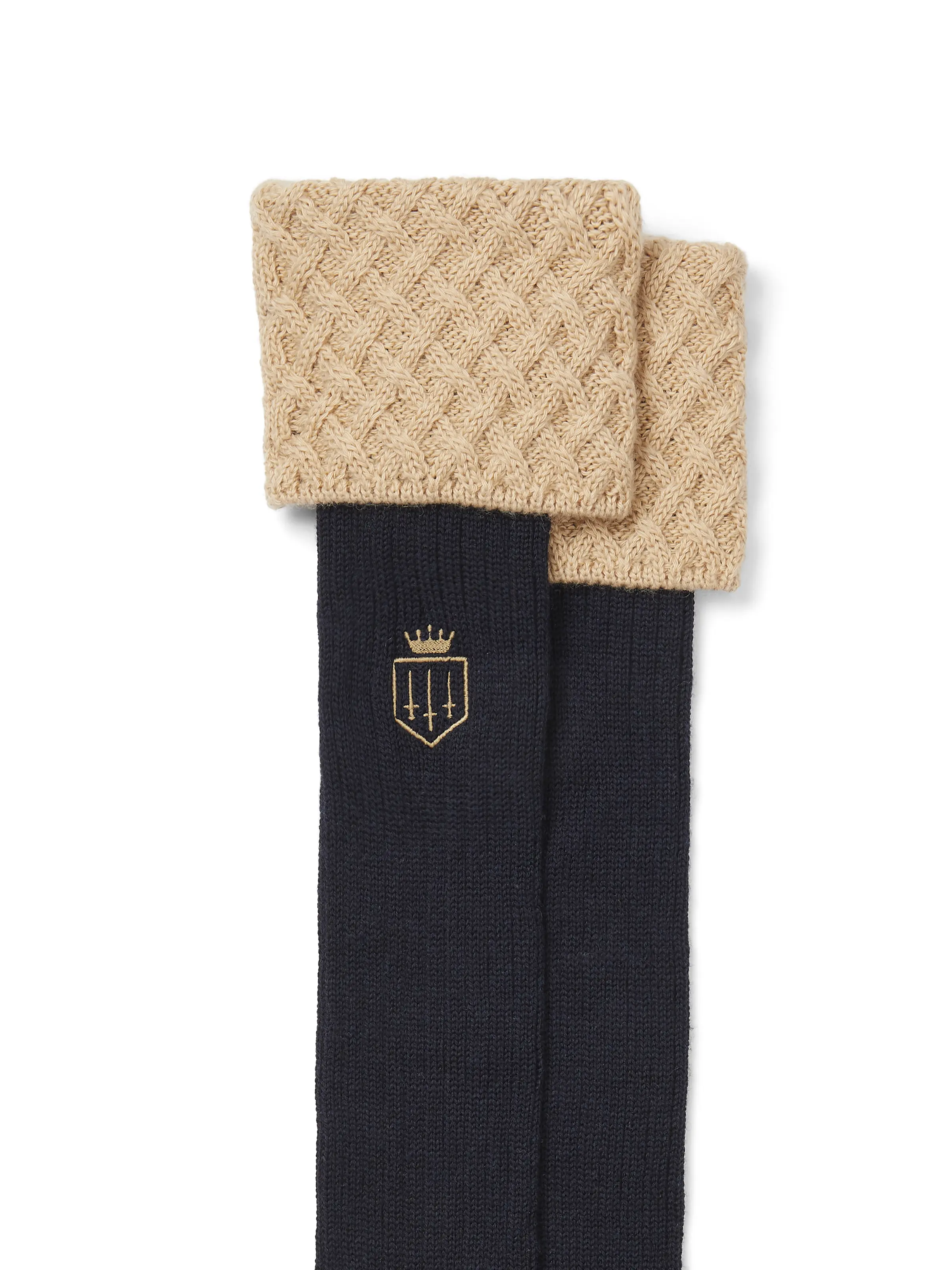 Explorer Merino Socks - Navy & Fawn - Image 2