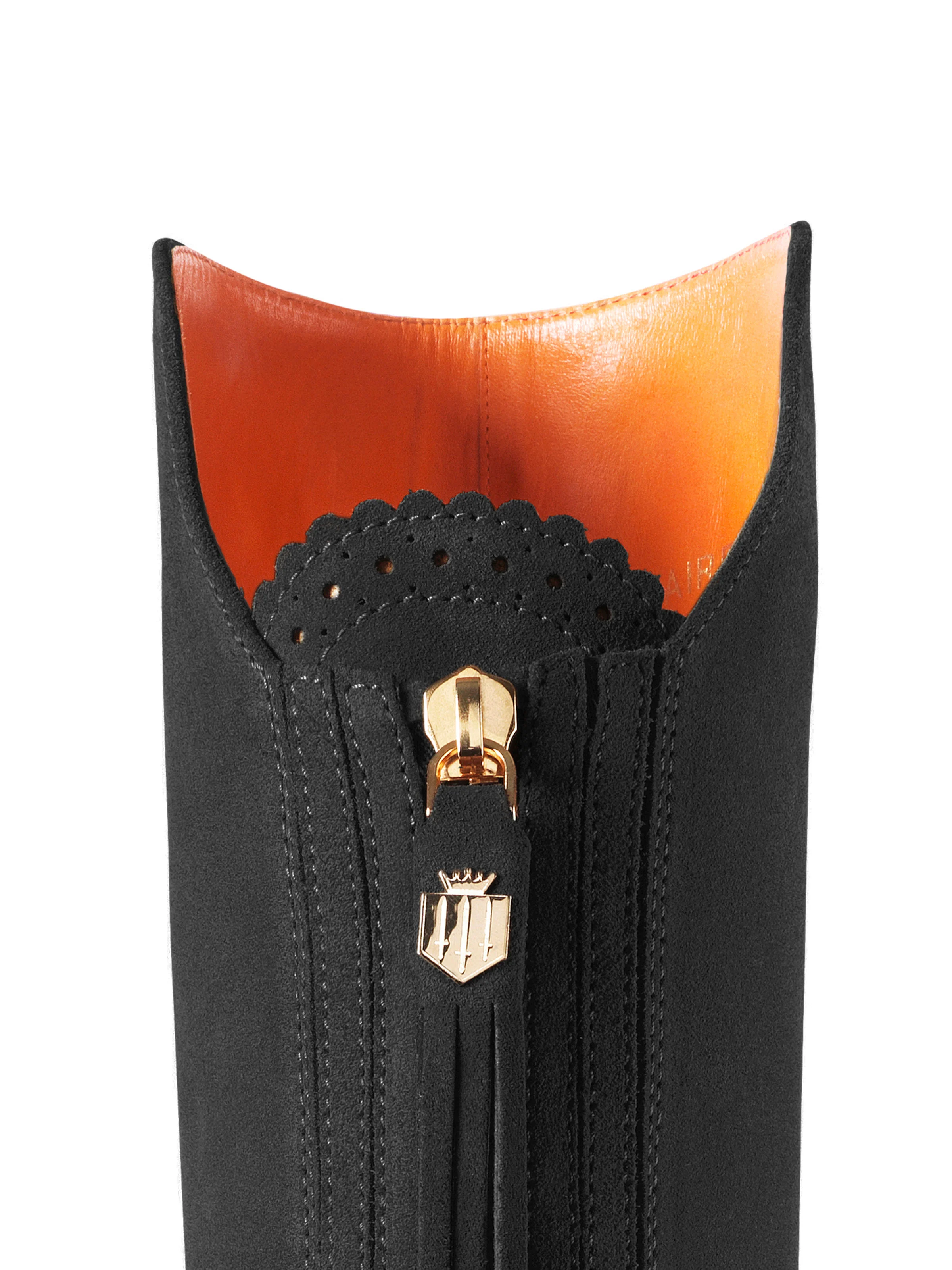 Heeled Amira - Black Suede - Image 5