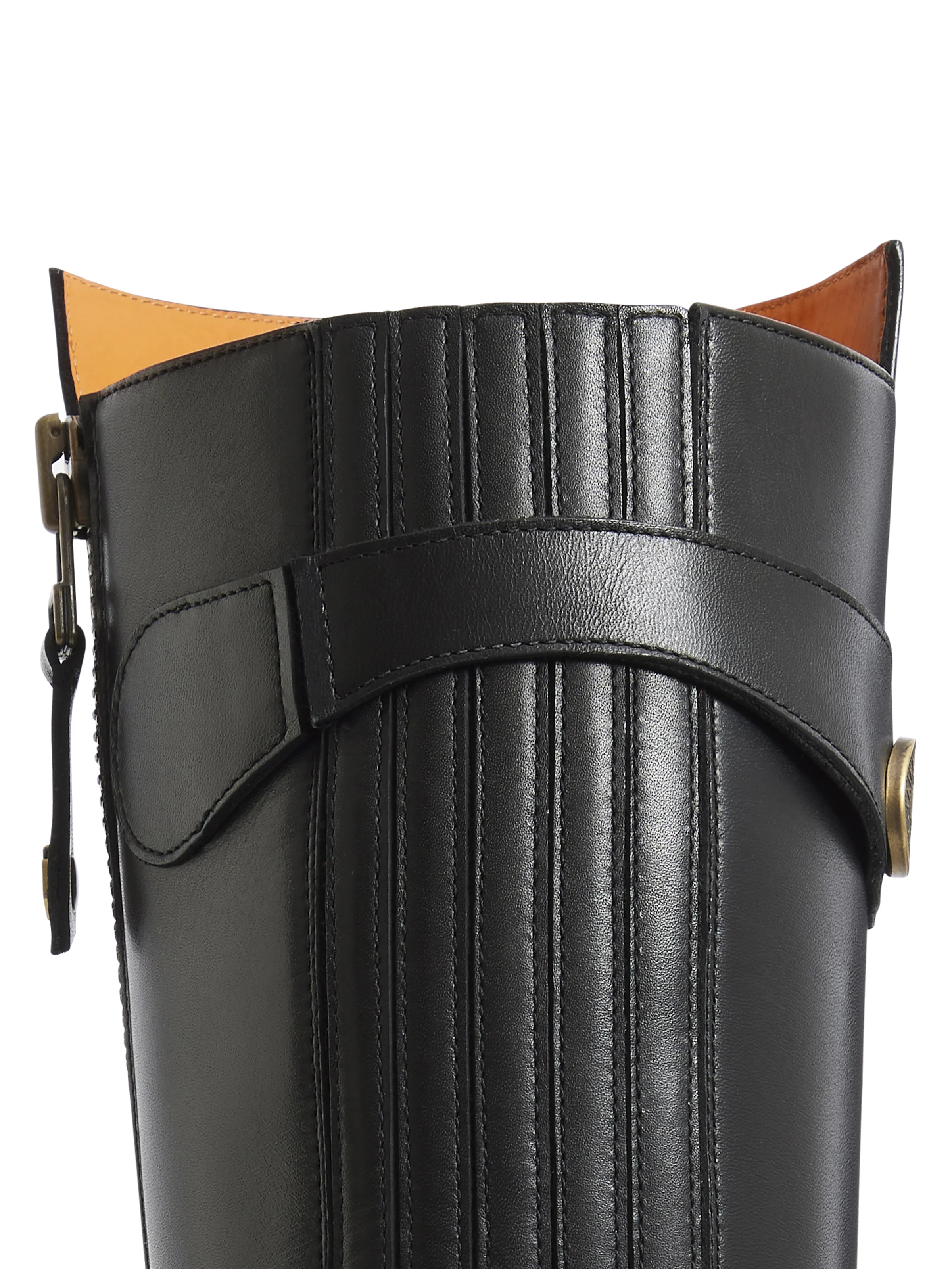 Flat Upton - Black Leather Seconds - Image 7