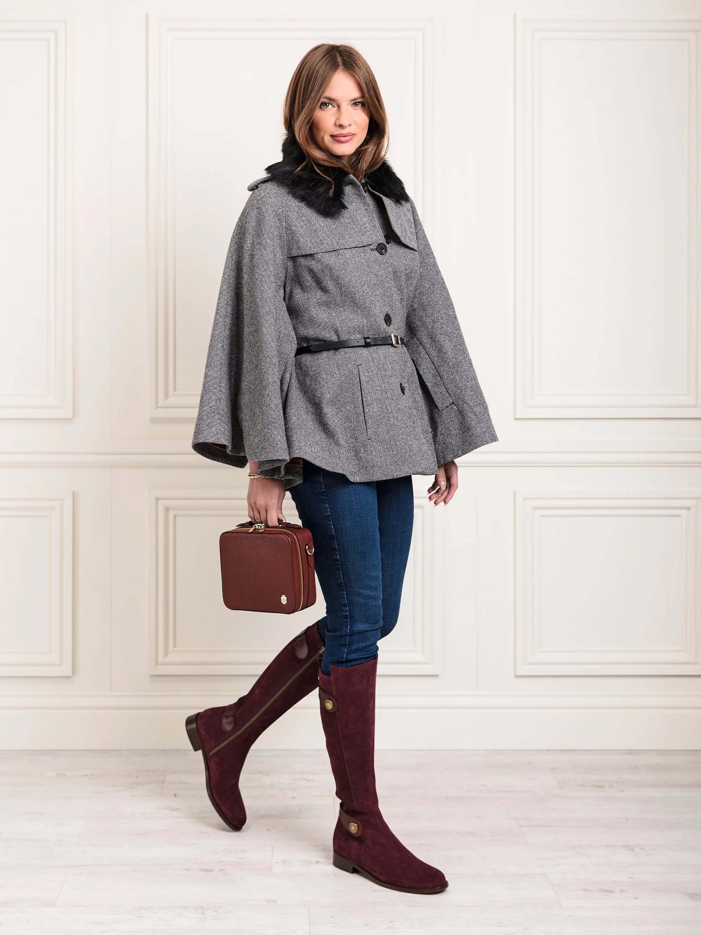 Flat Upton - Plum Suede - Image 2