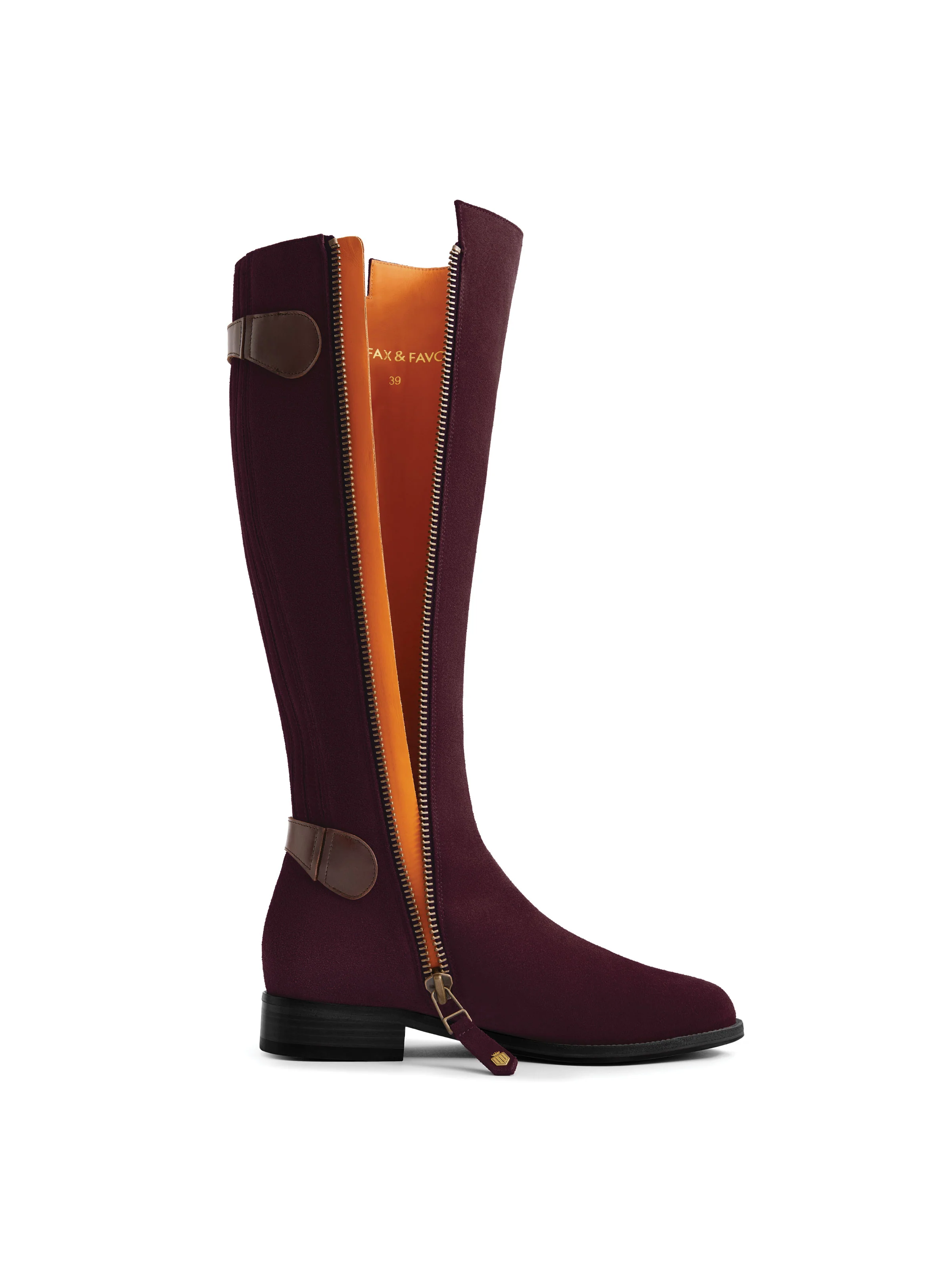 Flat Upton - Plum Suede - Image 4