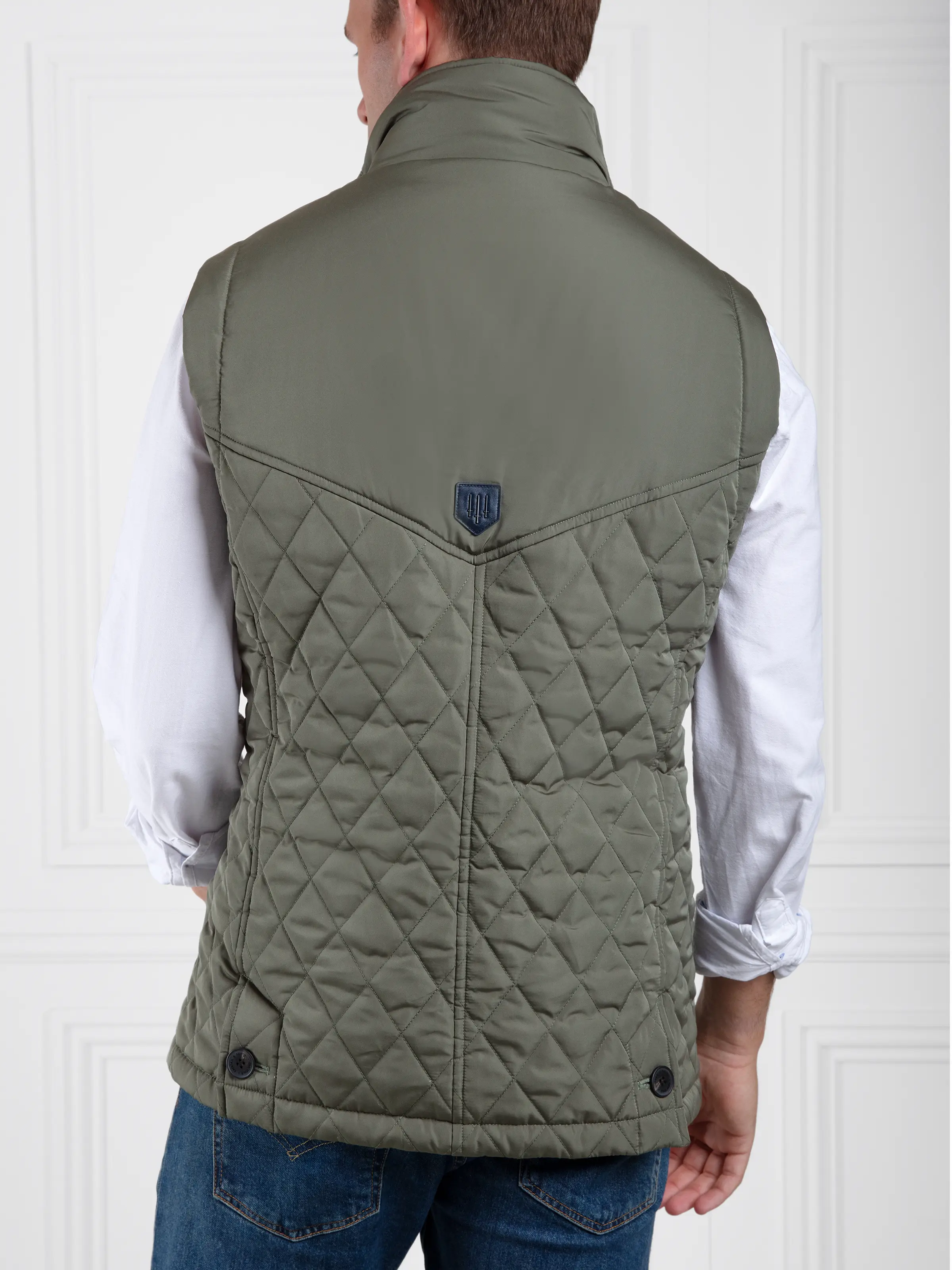 George Quilted Gilet - Sage - Image 5
