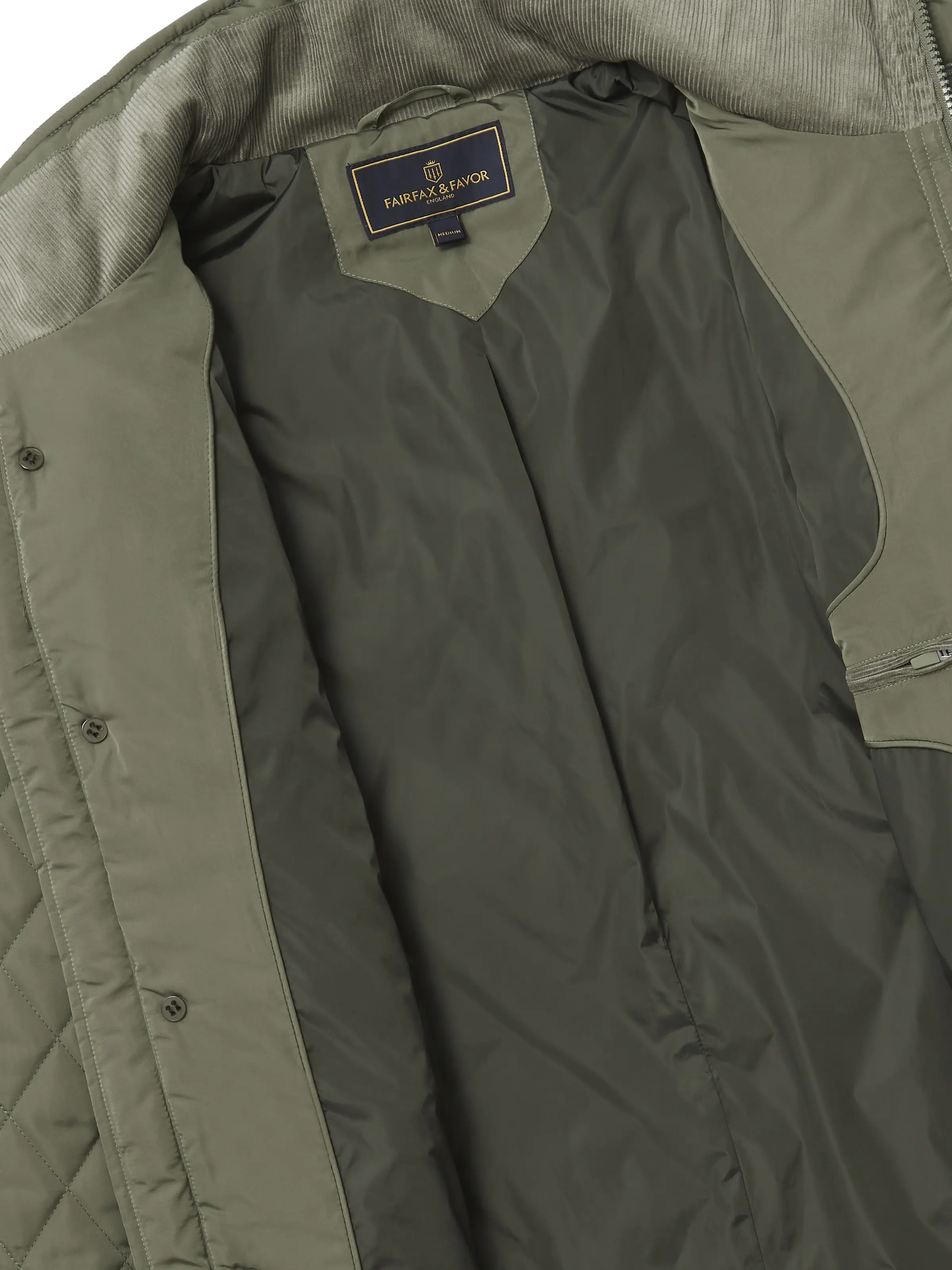 George Quilted Jacket - Sage - Image 4