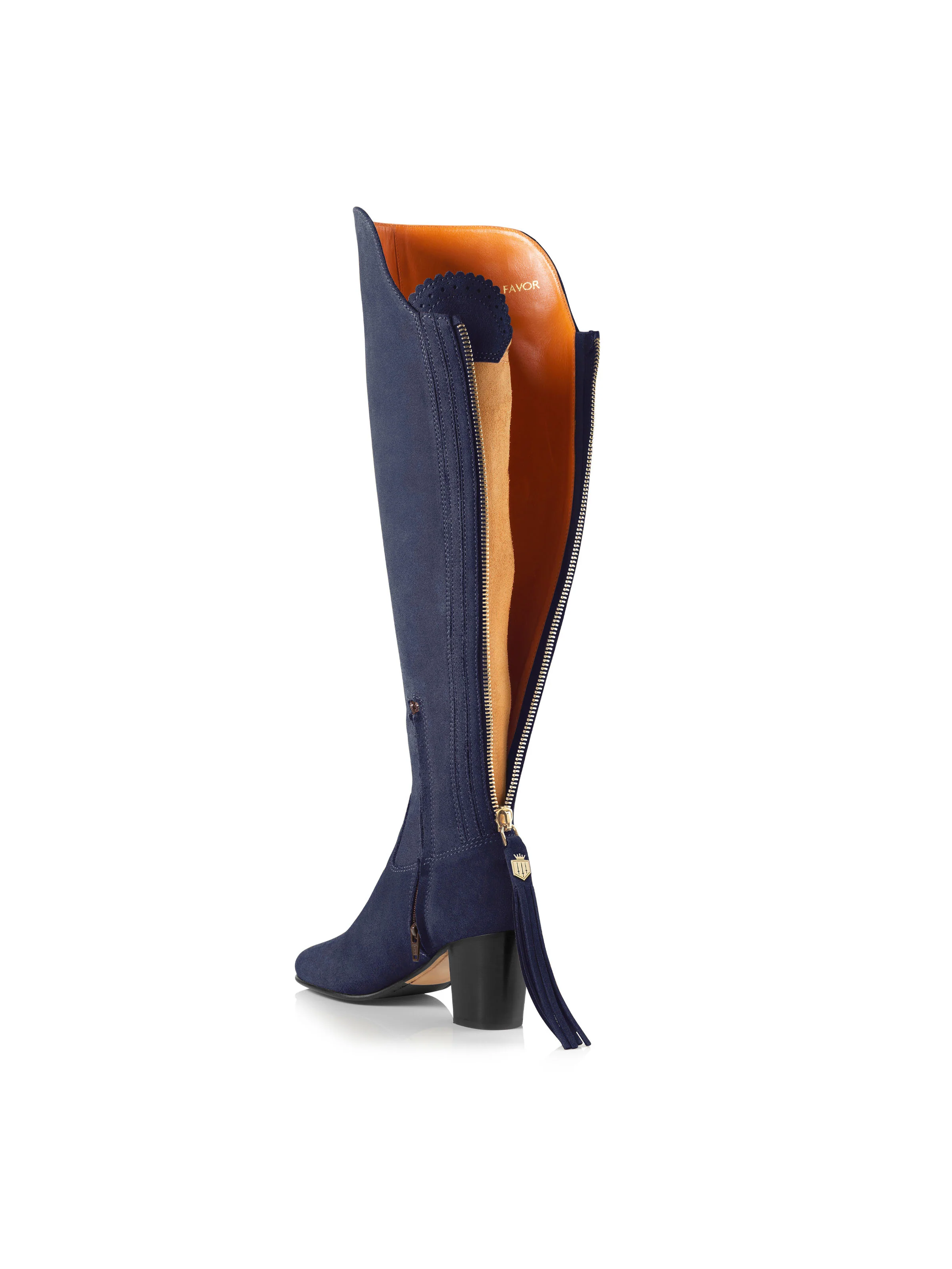 Heeled Amira - Ink Suede - Image 3