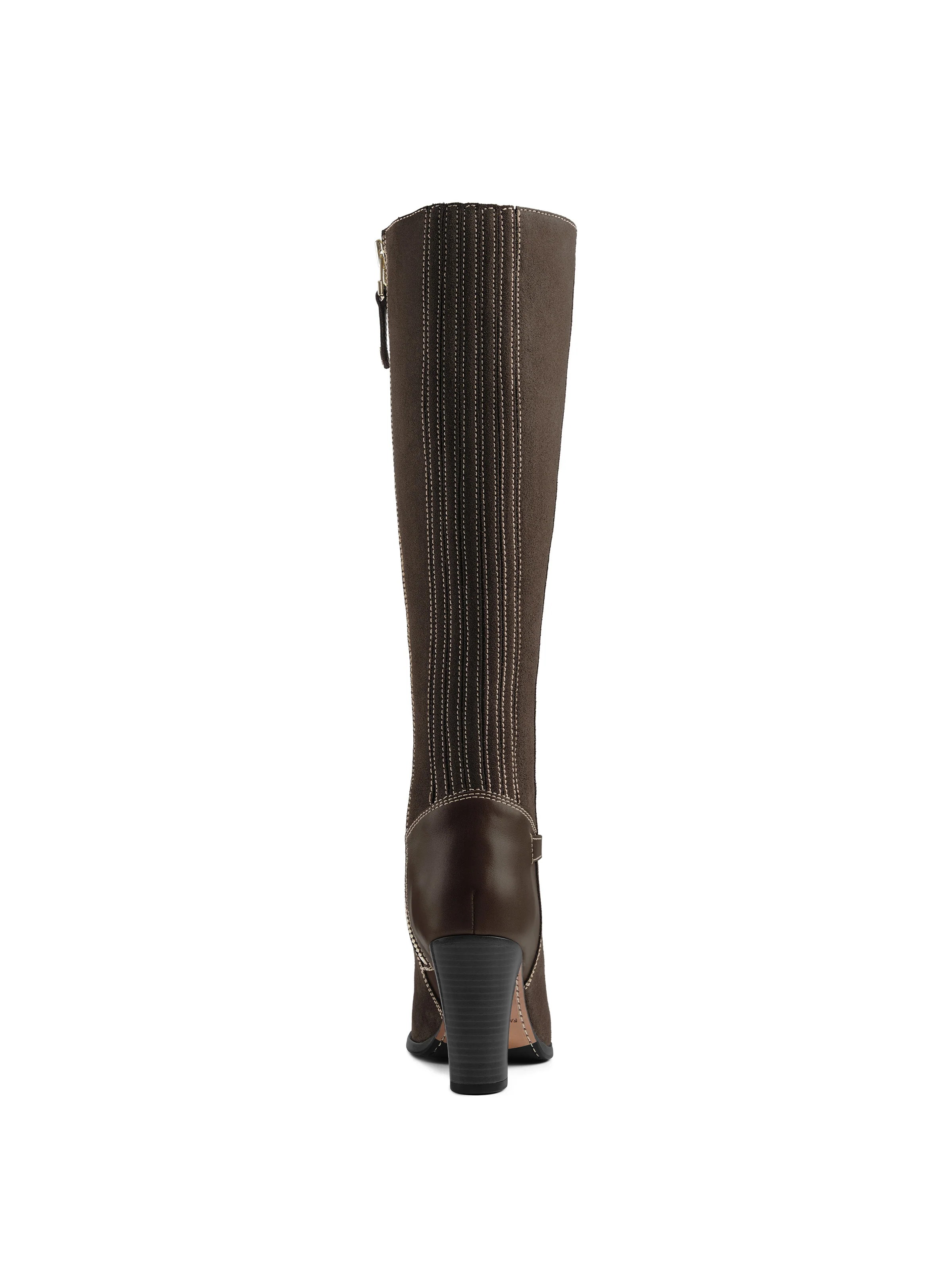 Heeled Octavia - Chocolate Suede - Image 5