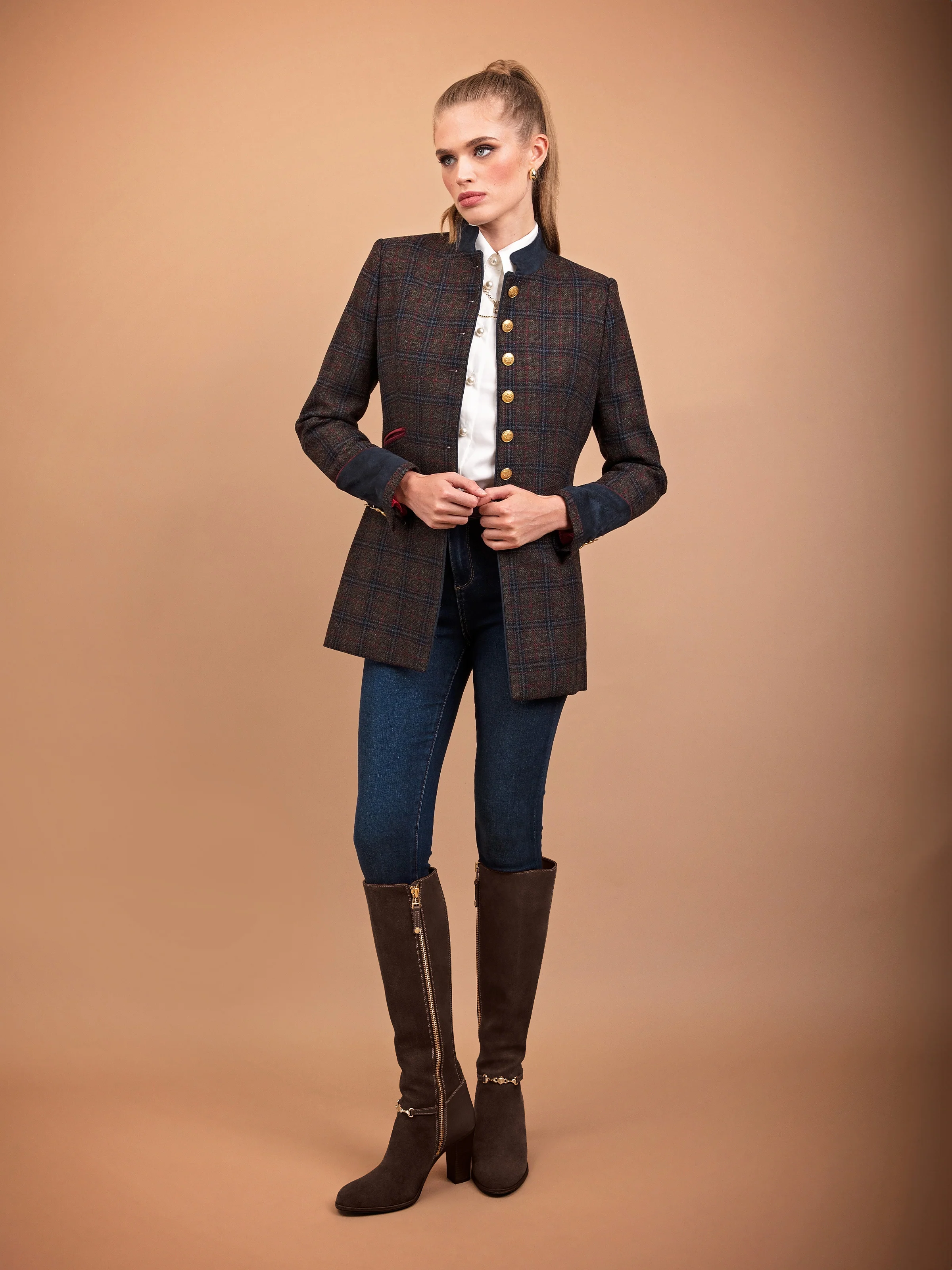 Heeled Octavia - Chocolate Suede - Image 6