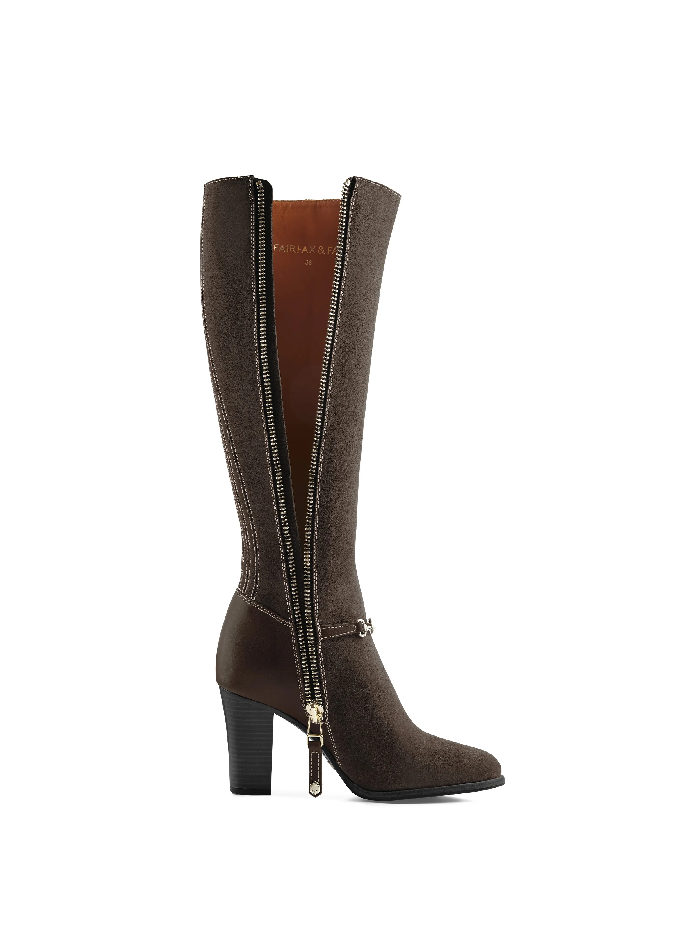 Heeled Octavia - Chocolate Suede - Image 7