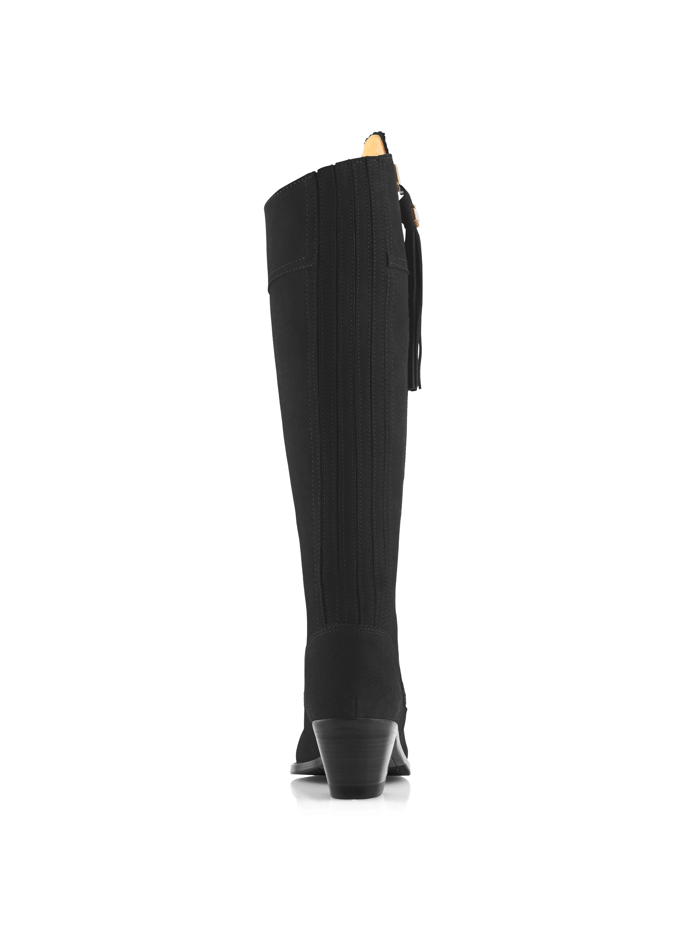 Heeled Regina (Sporting Fit) - Black Suede - Image 5