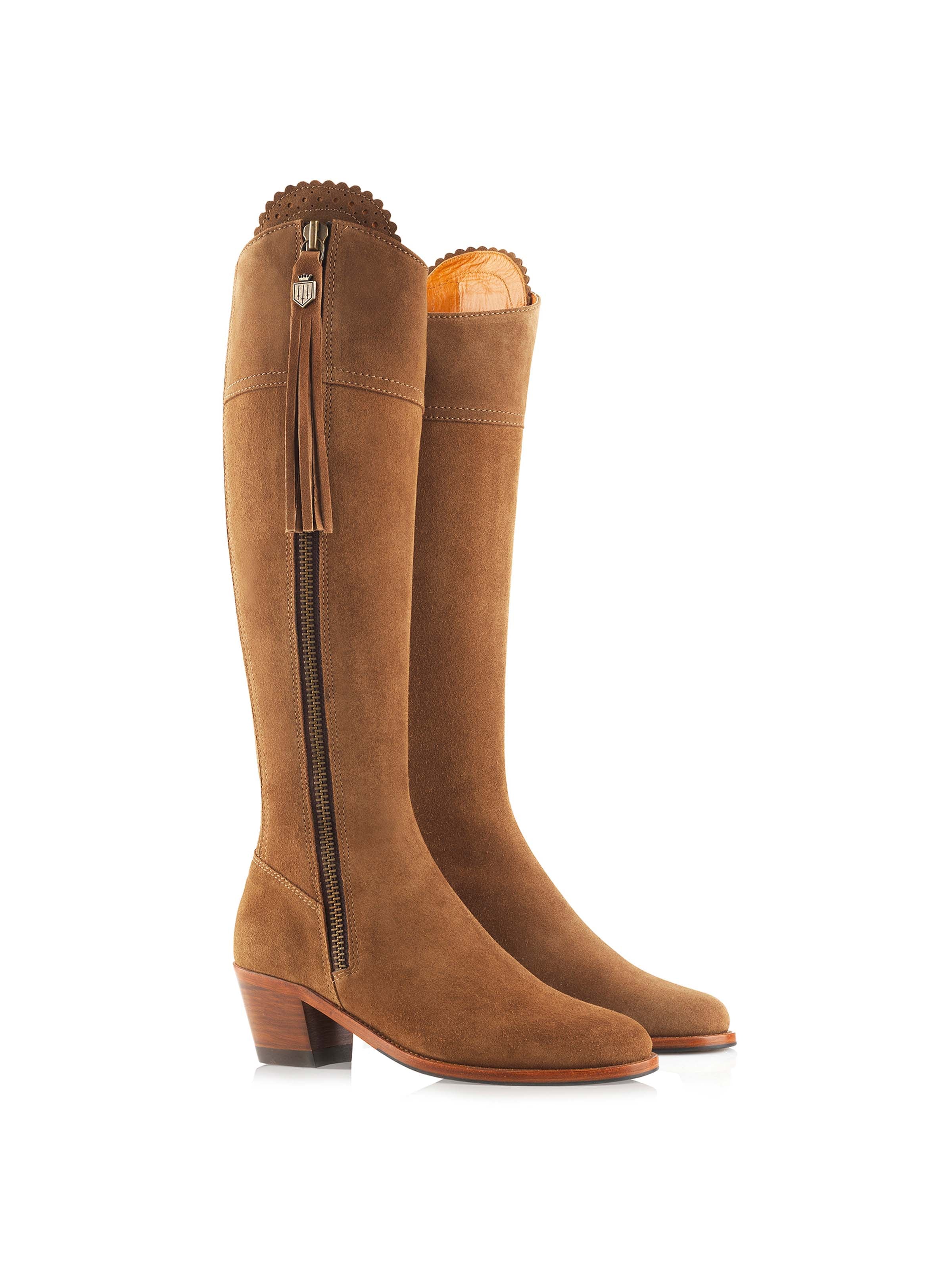 Heeled Regina (Regular Fit) - Tan Suede - Image 3
