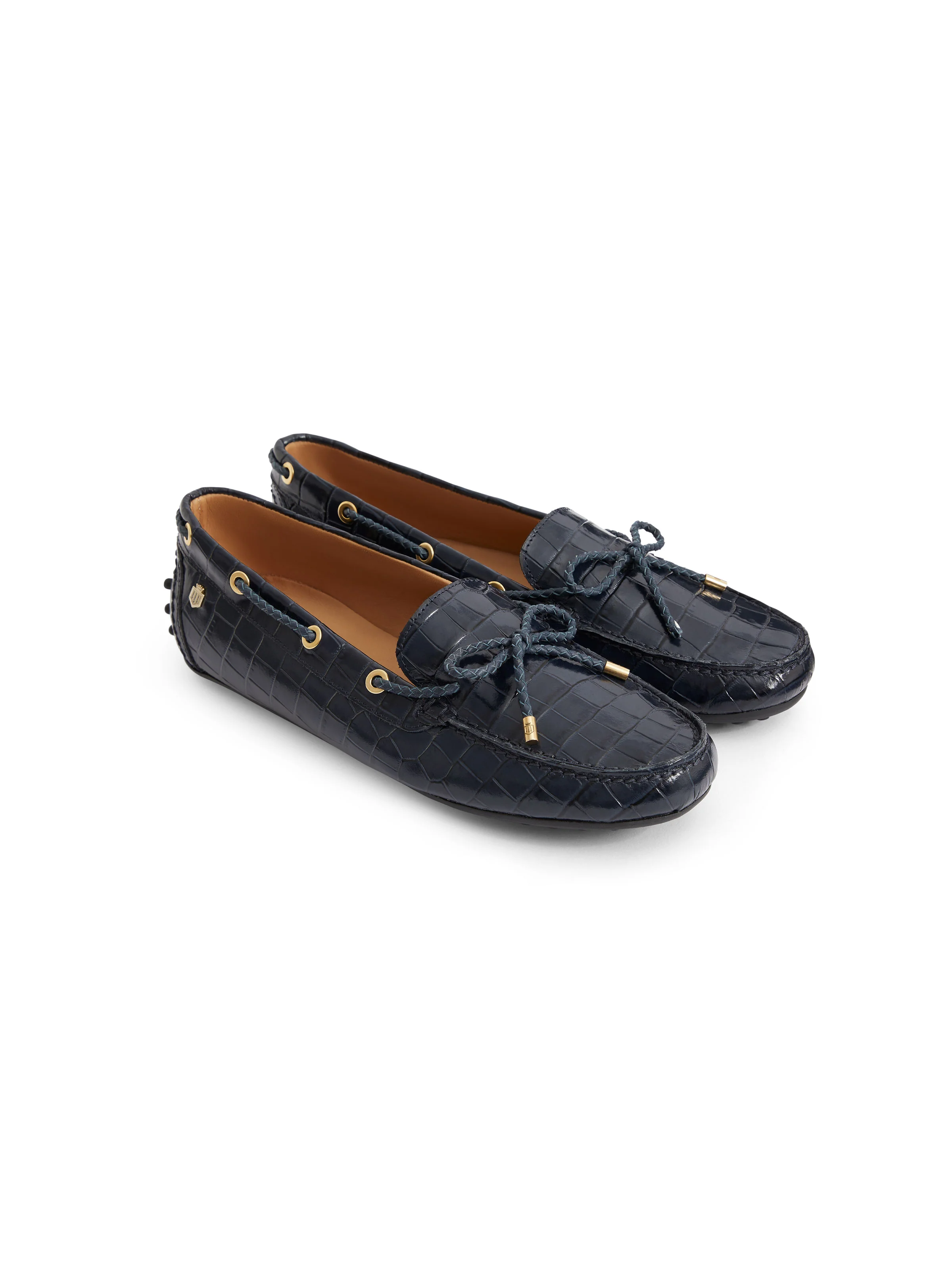 Henley - High Shine Navy Croc - Image 3