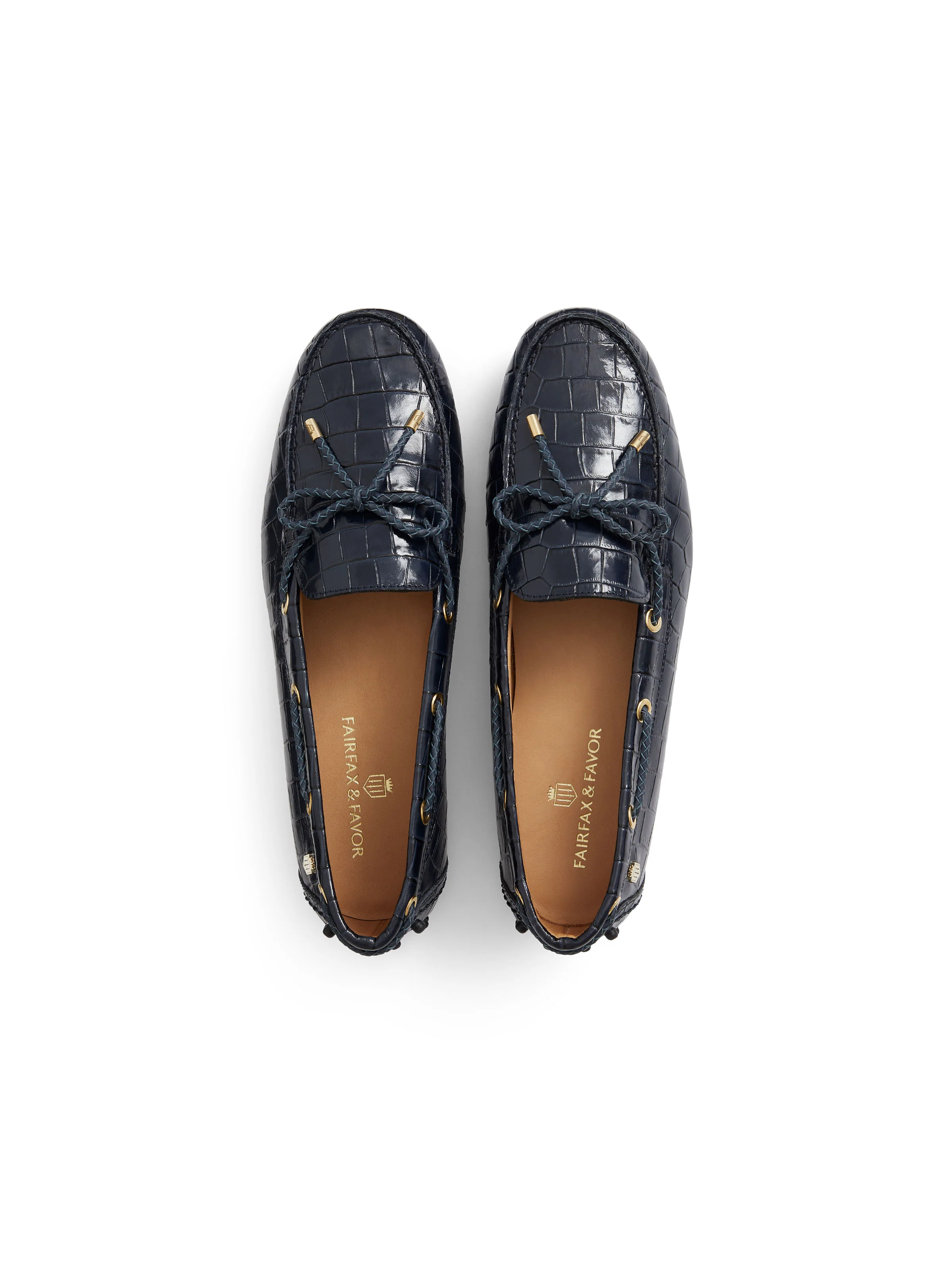 Henley - High Shine Navy Croc - Image 4