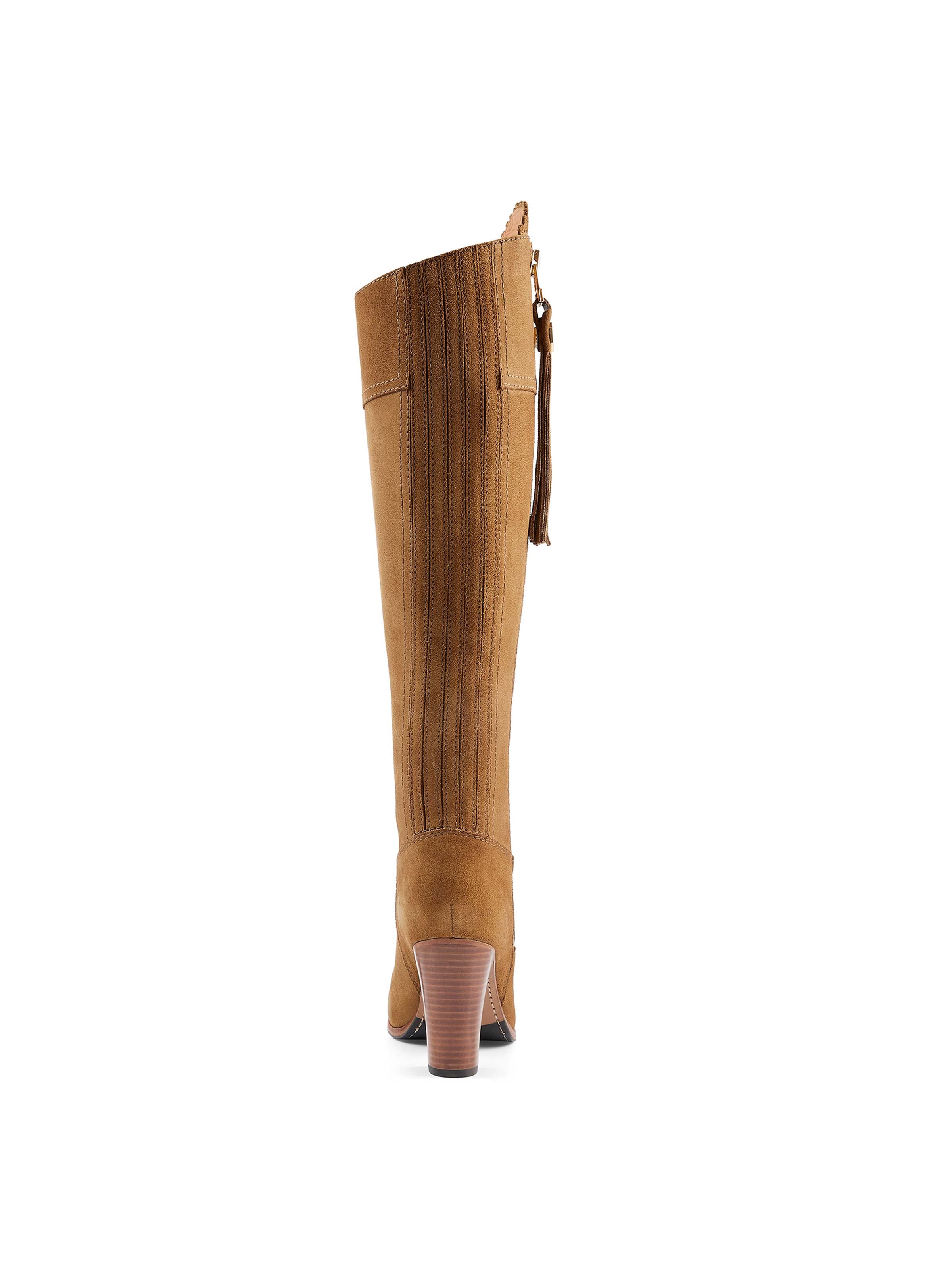 High Heeled Regina (Narrow Fit) - Tan Suede - Image 6
