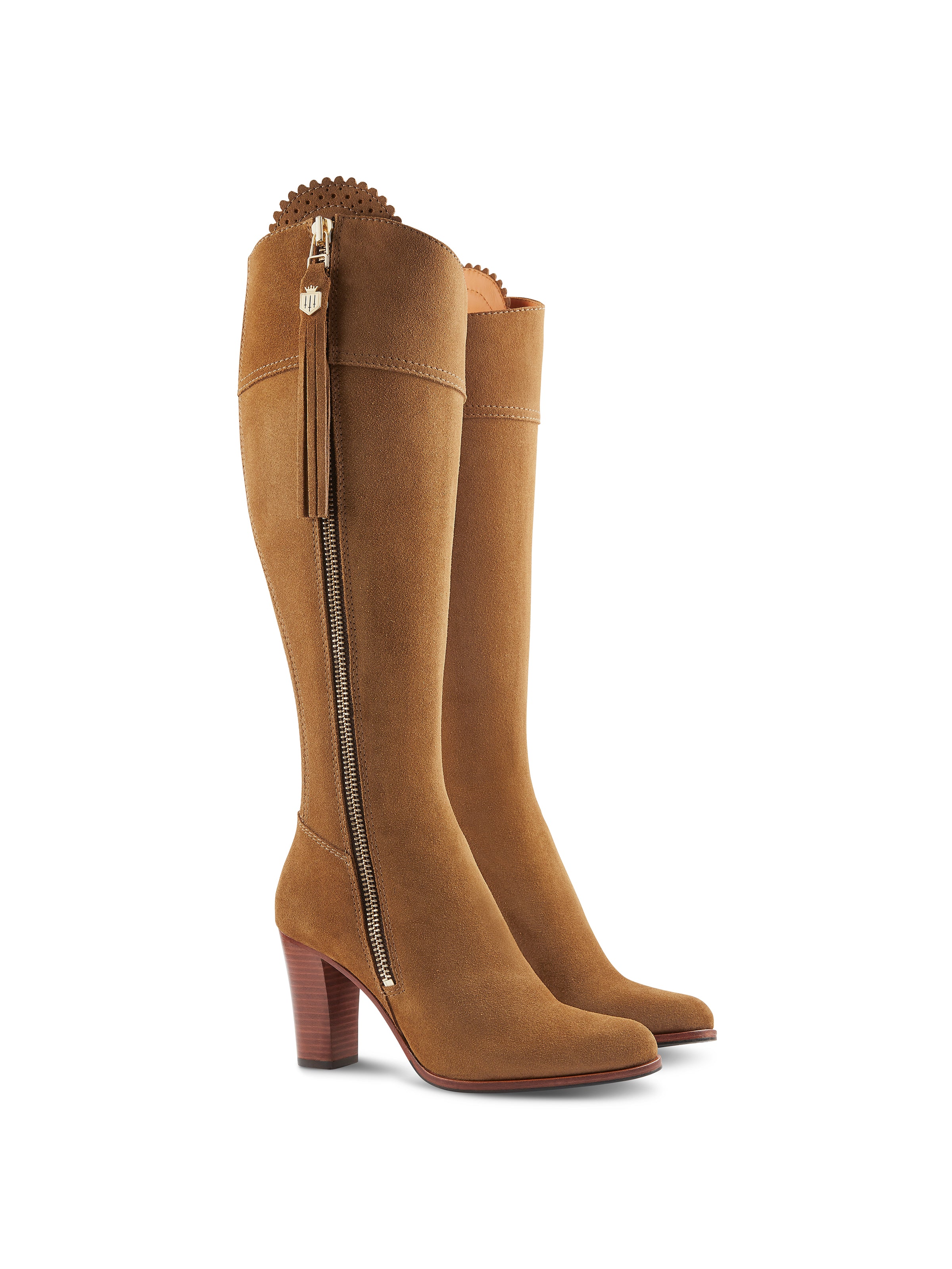 High Heeled Regina (Sporting Fit) - Tan Suede - Image 3
