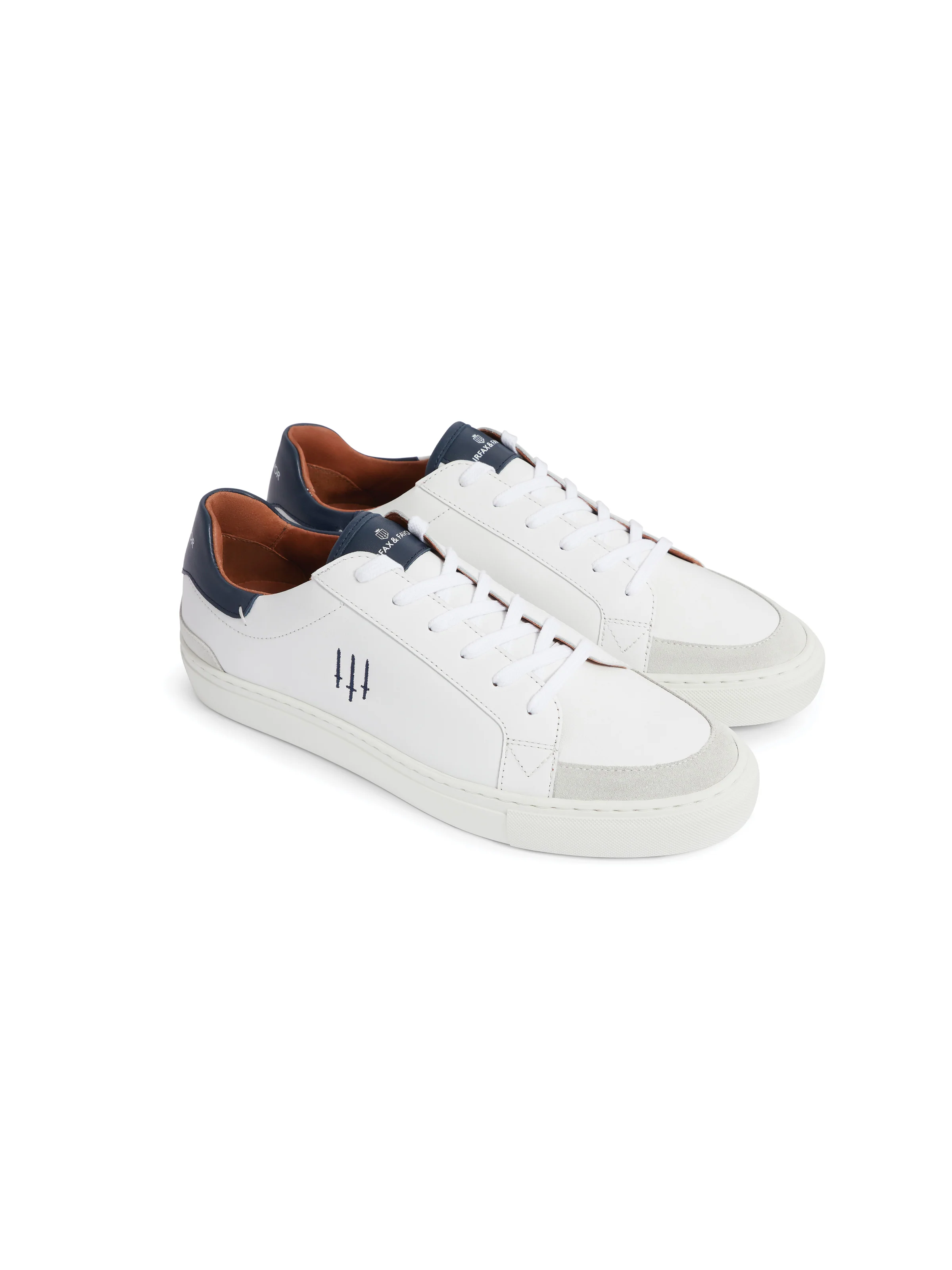 Holbourne - White - Navy & Grey - Image 4