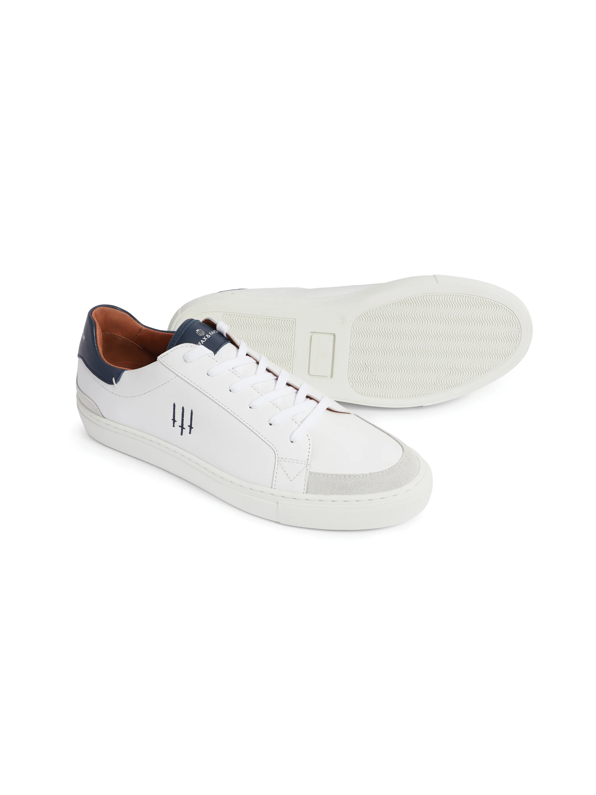Holbourne - White - Navy & Grey - Image 5
