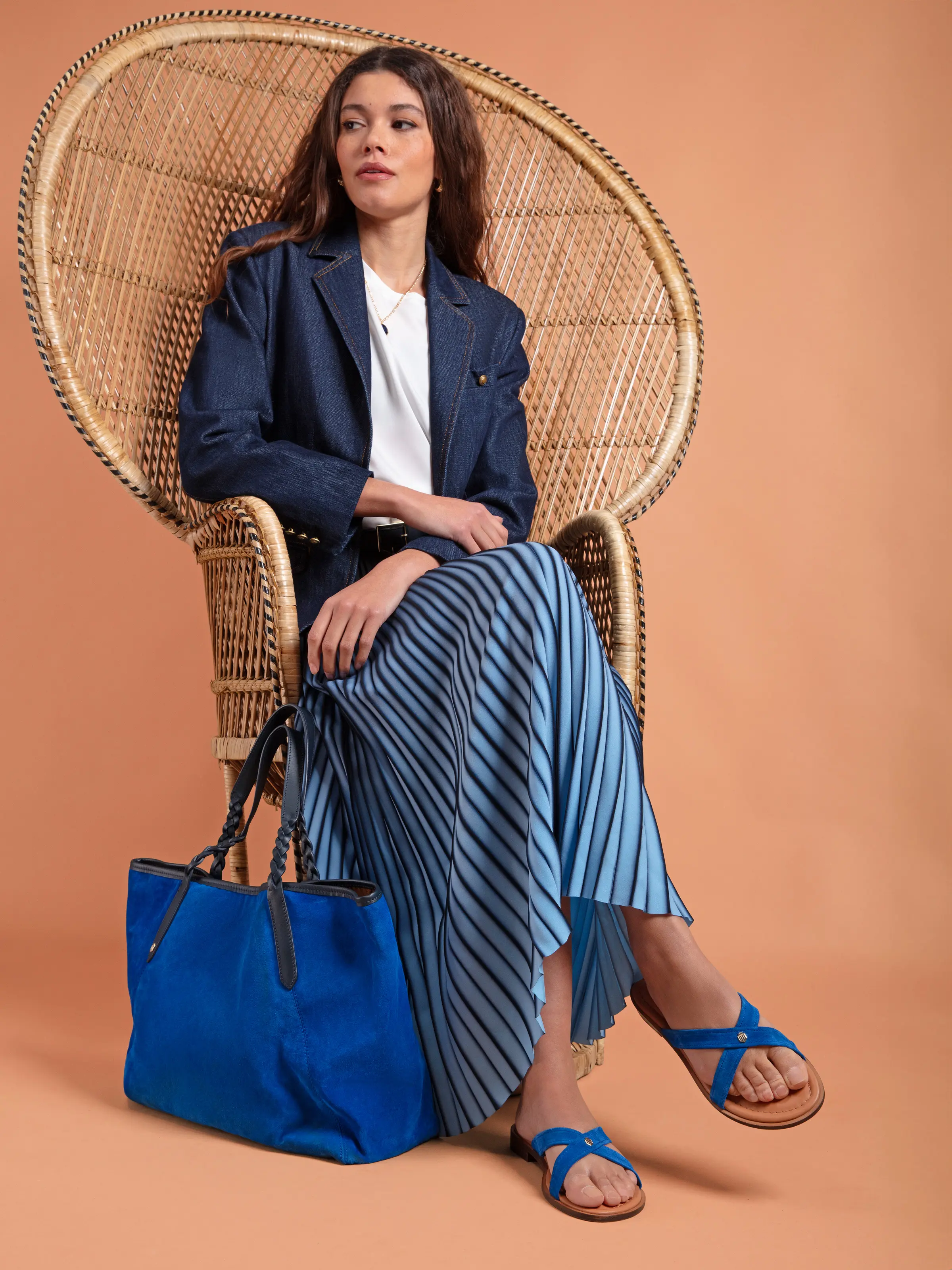 Holkham Sandal - Porto Blue Suede - Image 6