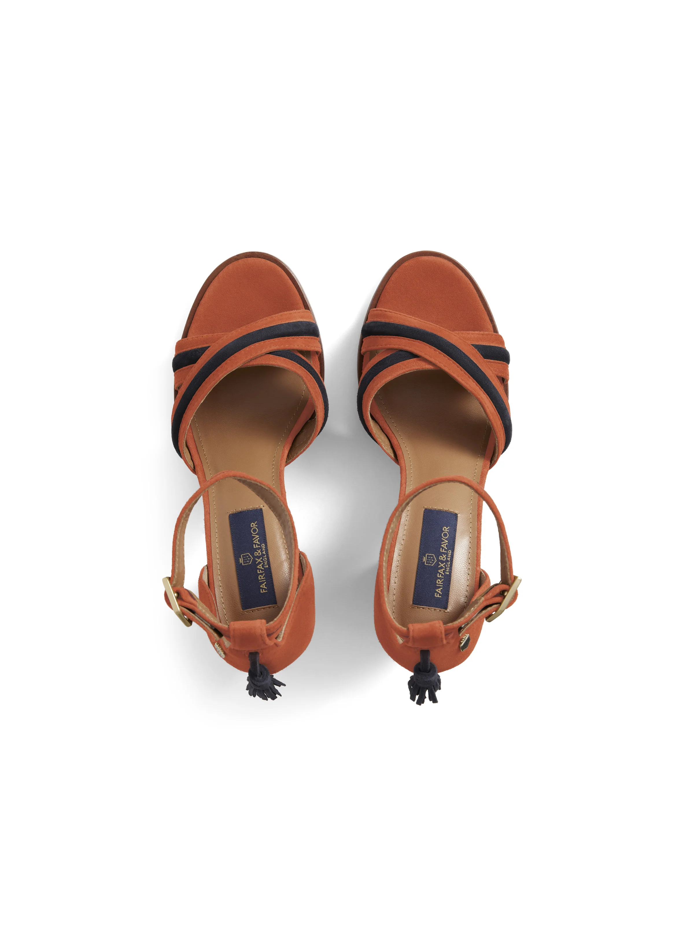 London - Sunset Orange & Navy - Image 4